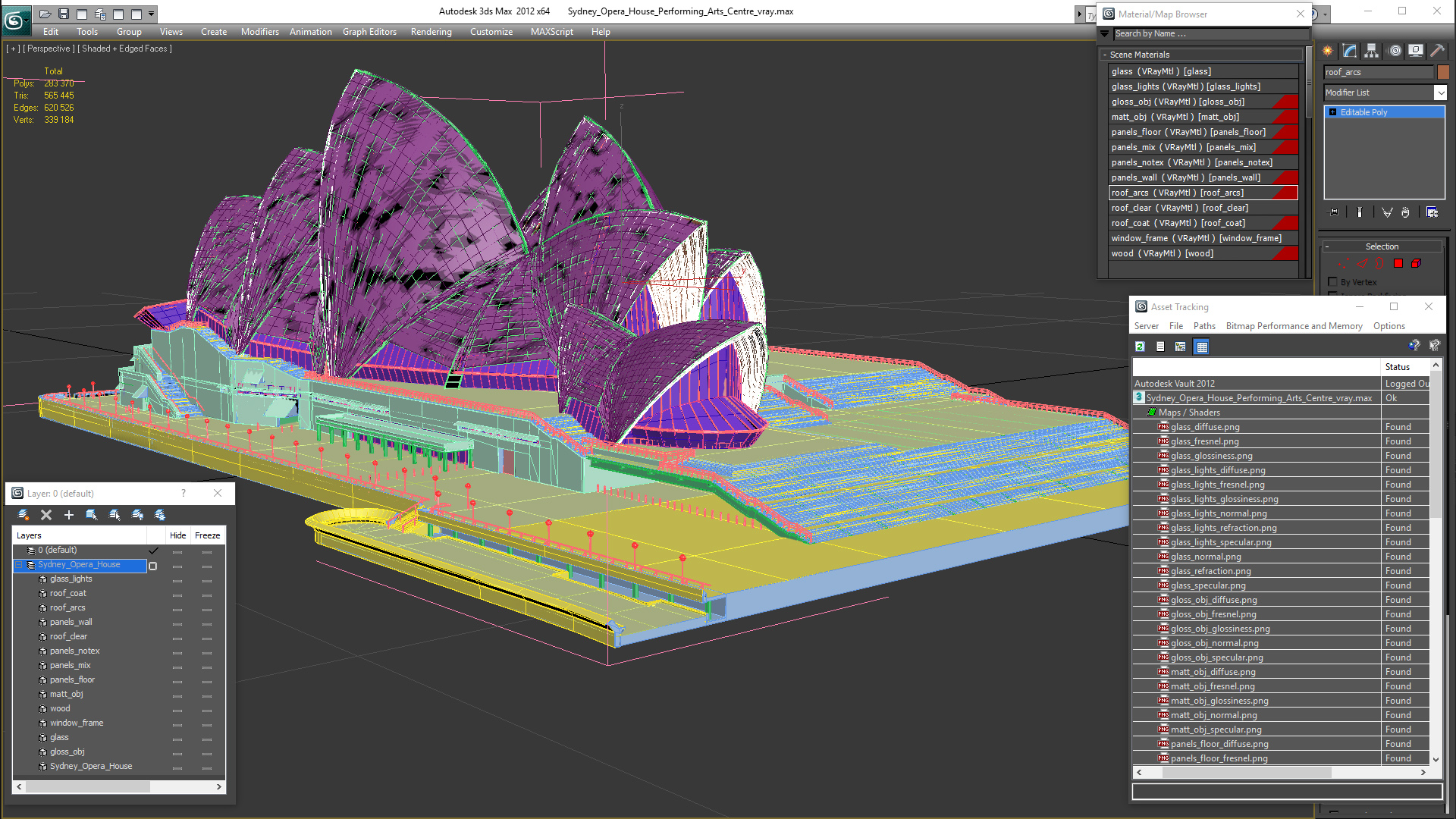 3D Sydney Opera House Performing Arts Centre