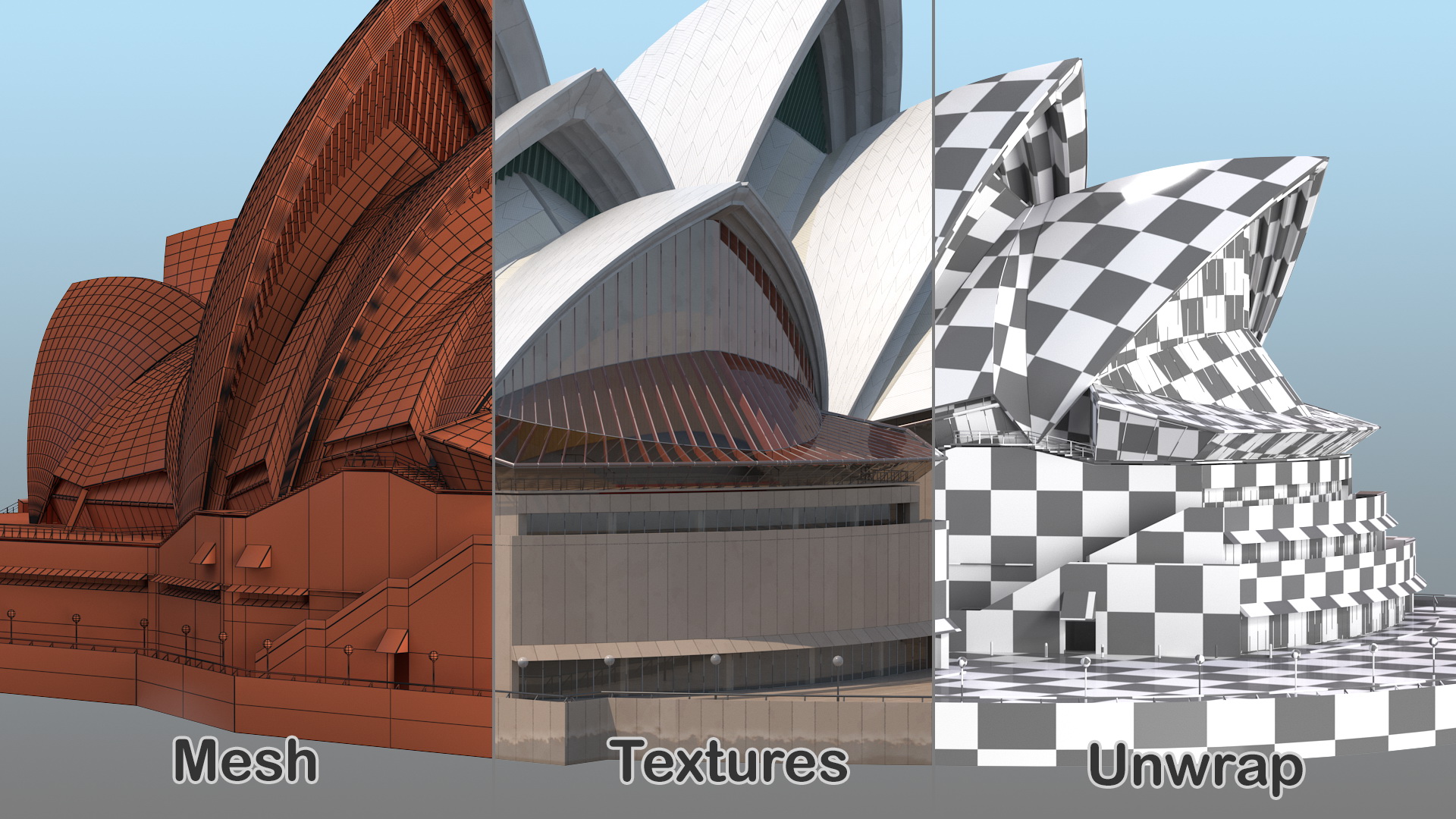3D Sydney Opera House Performing Arts Centre