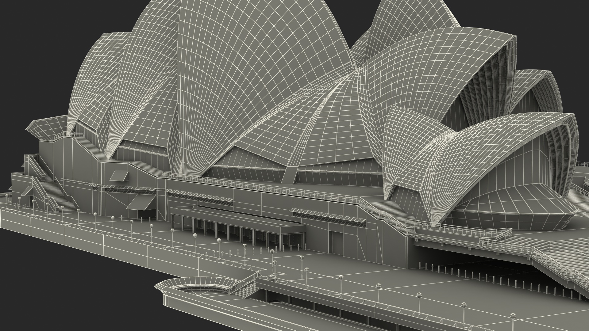 3D Sydney Opera House Performing Arts Centre