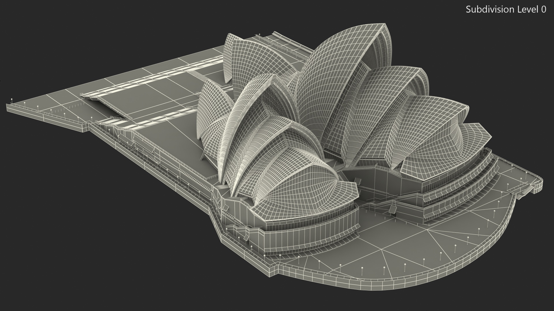 3D Sydney Opera House Performing Arts Centre