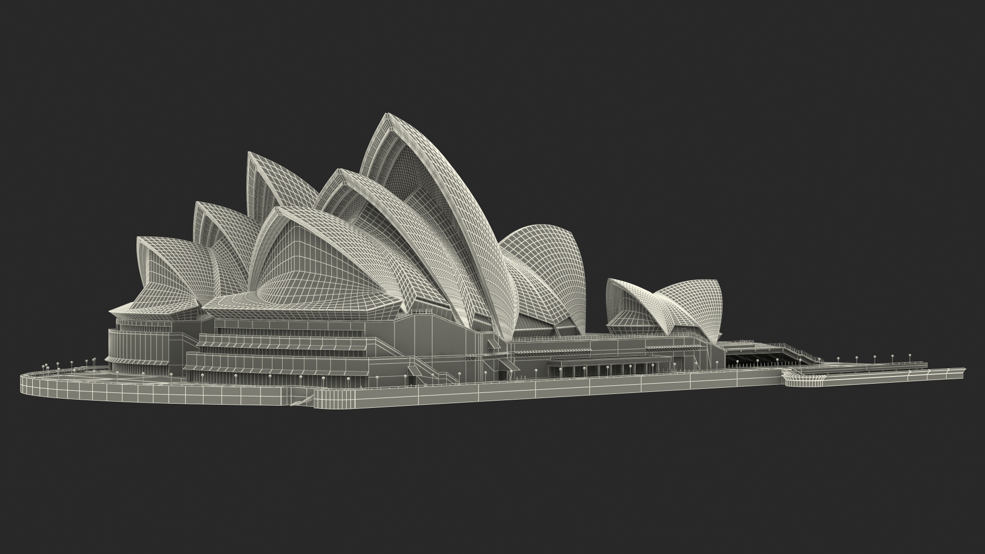 3D Sydney Opera House Performing Arts Centre