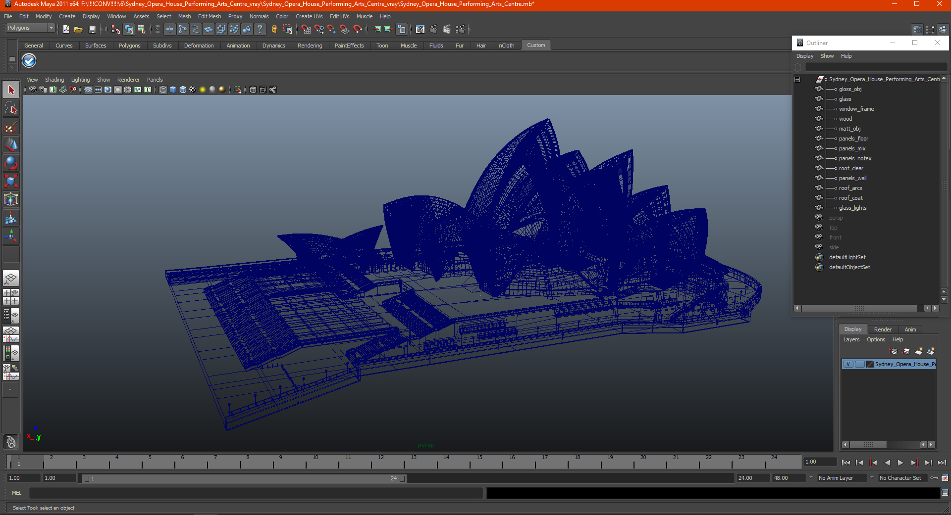 3D Sydney Opera House Performing Arts Centre