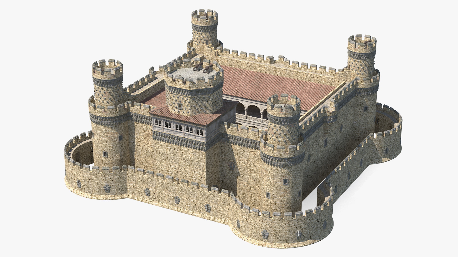 Medieval Castle Set 3D model