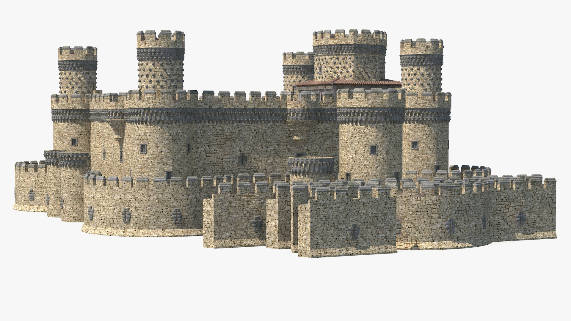 Medieval Castle Set 3D model