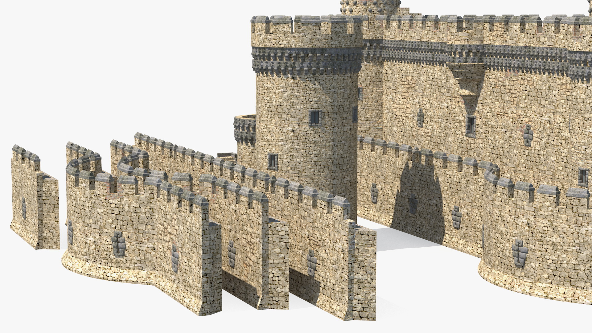 Medieval Castle Set 3D model