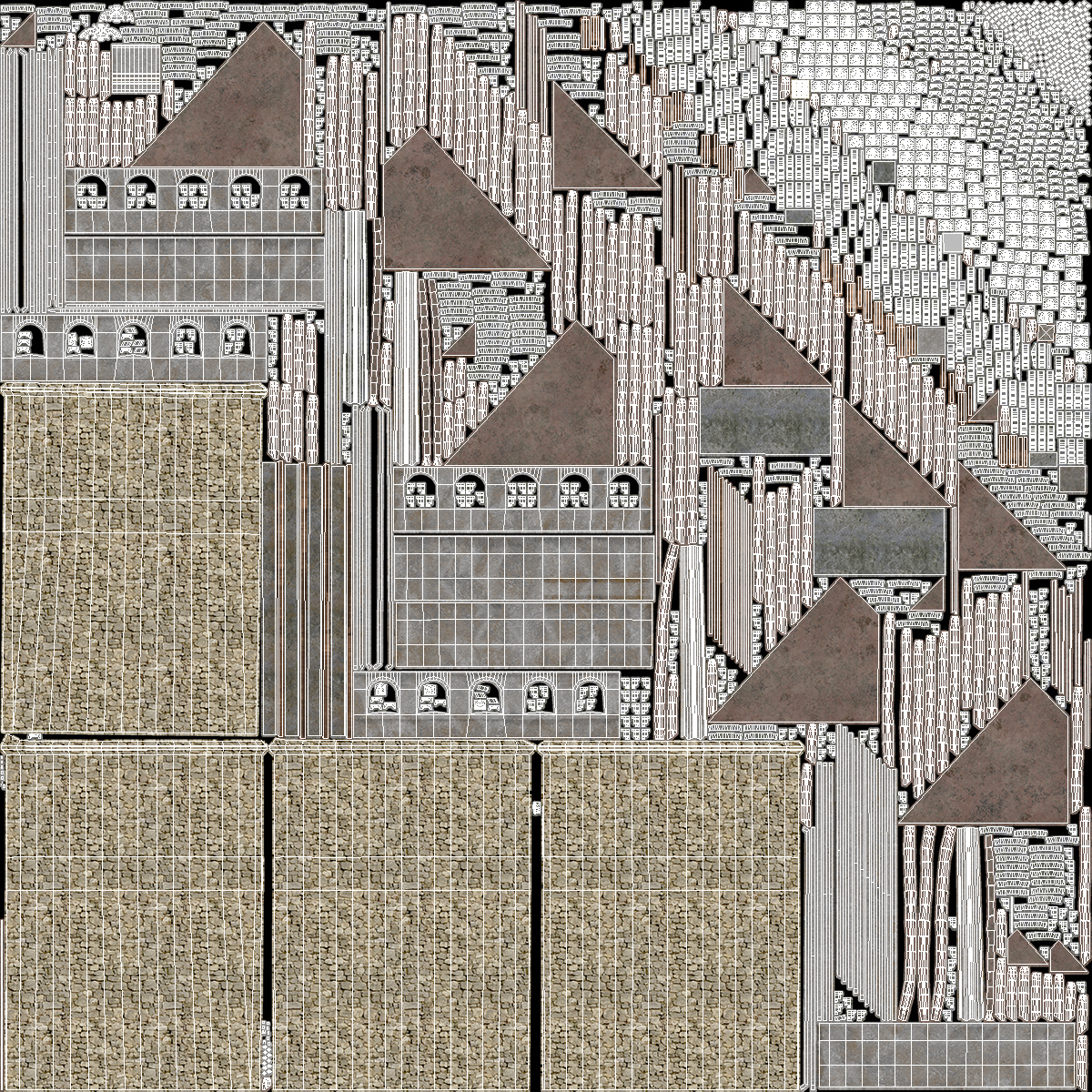 Medieval Castle Set 3D model