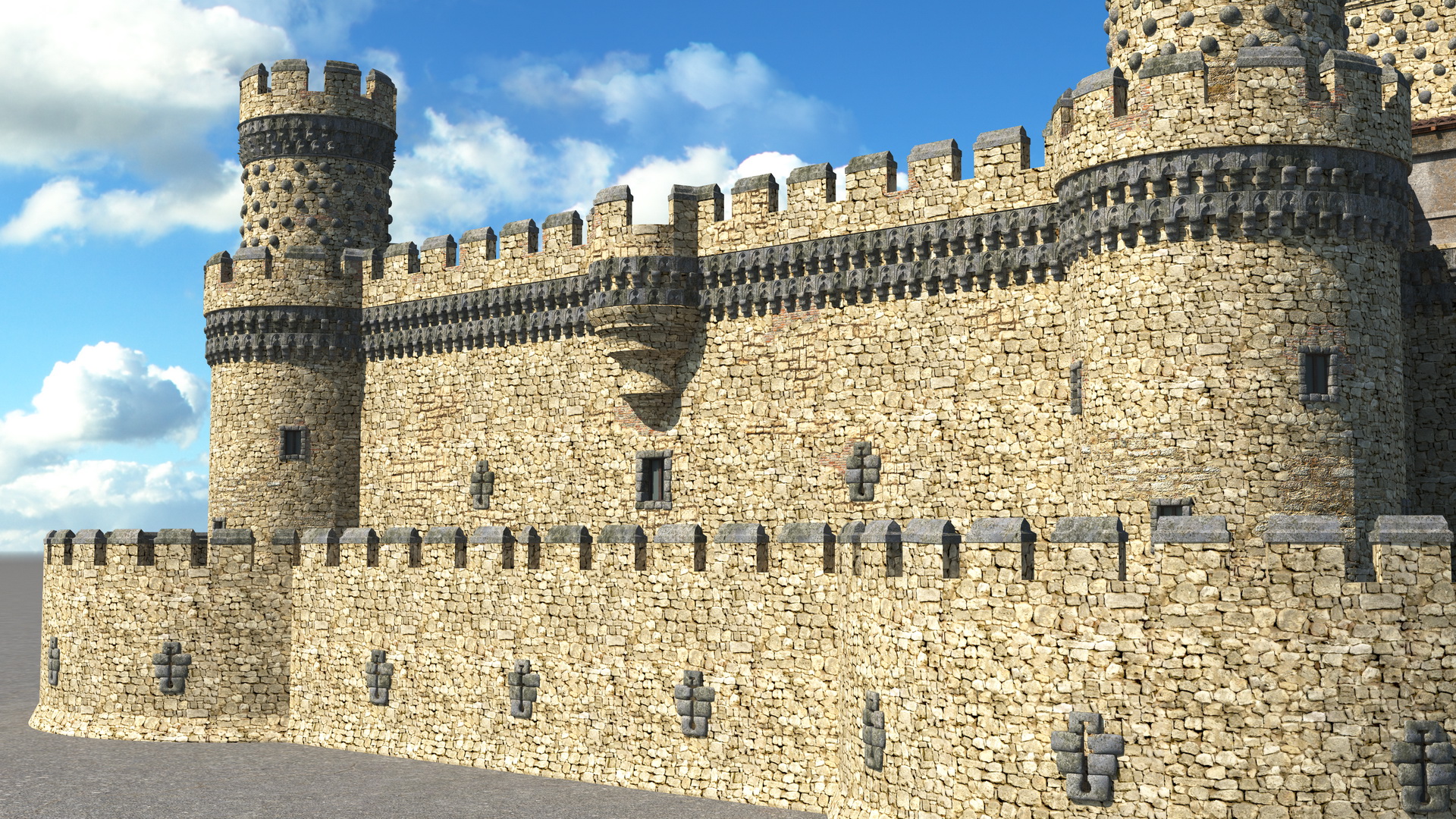 Medieval Castle Set 3D model