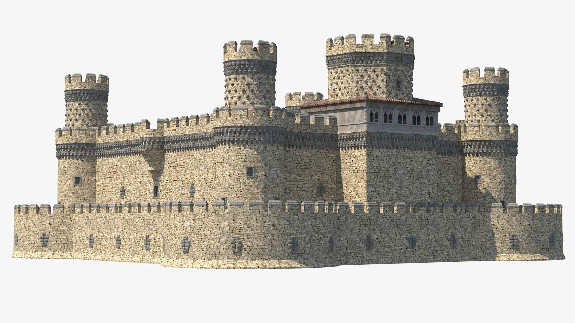 Medieval Castle Set 3D model