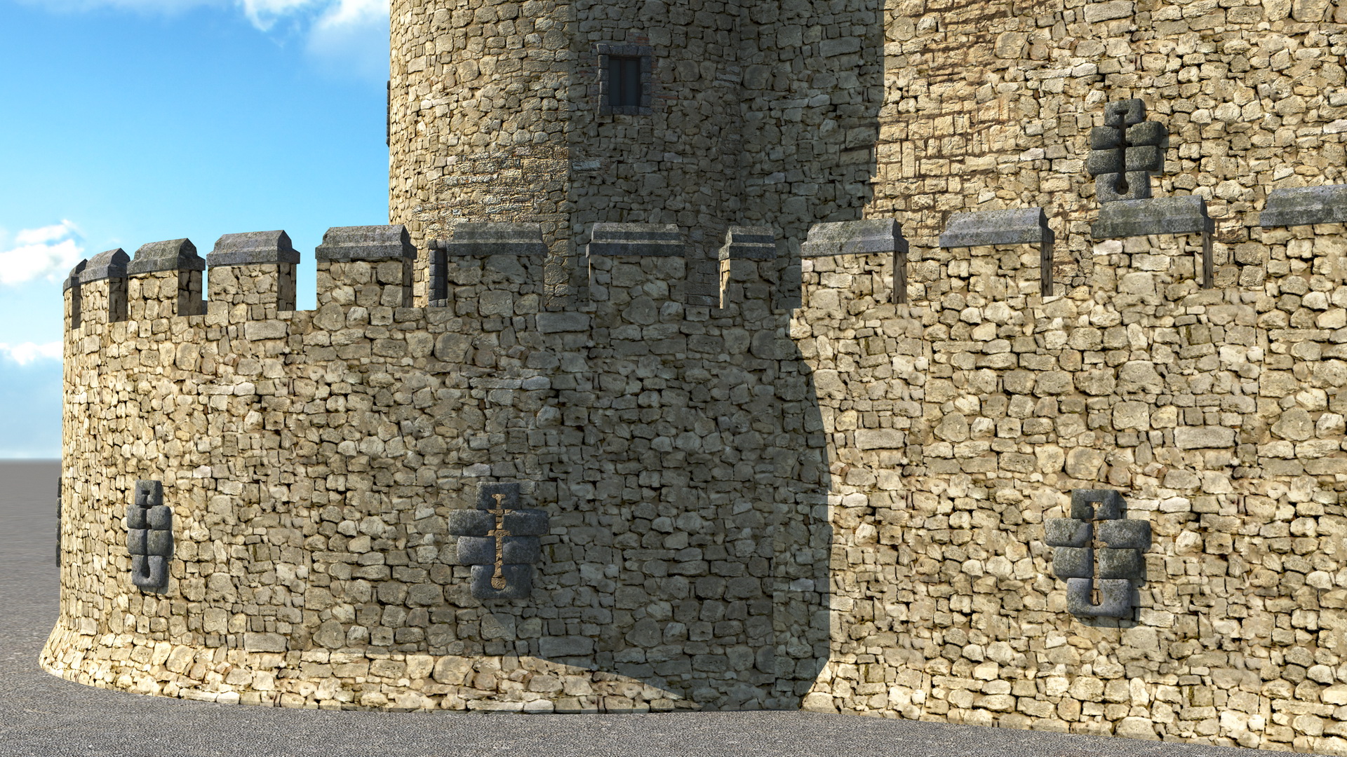 Medieval Castle Set 3D model