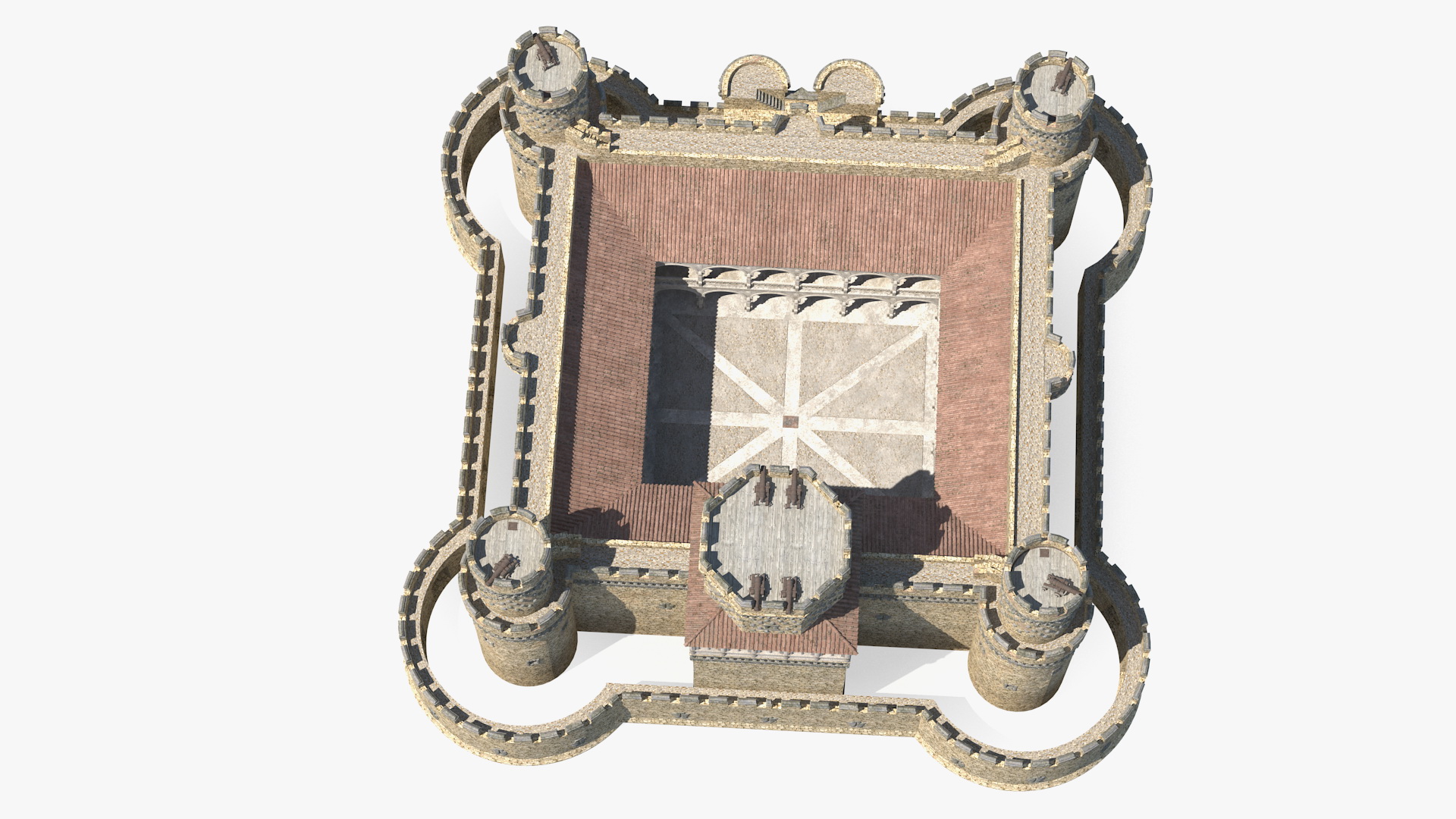 Medieval Castle Set 3D model