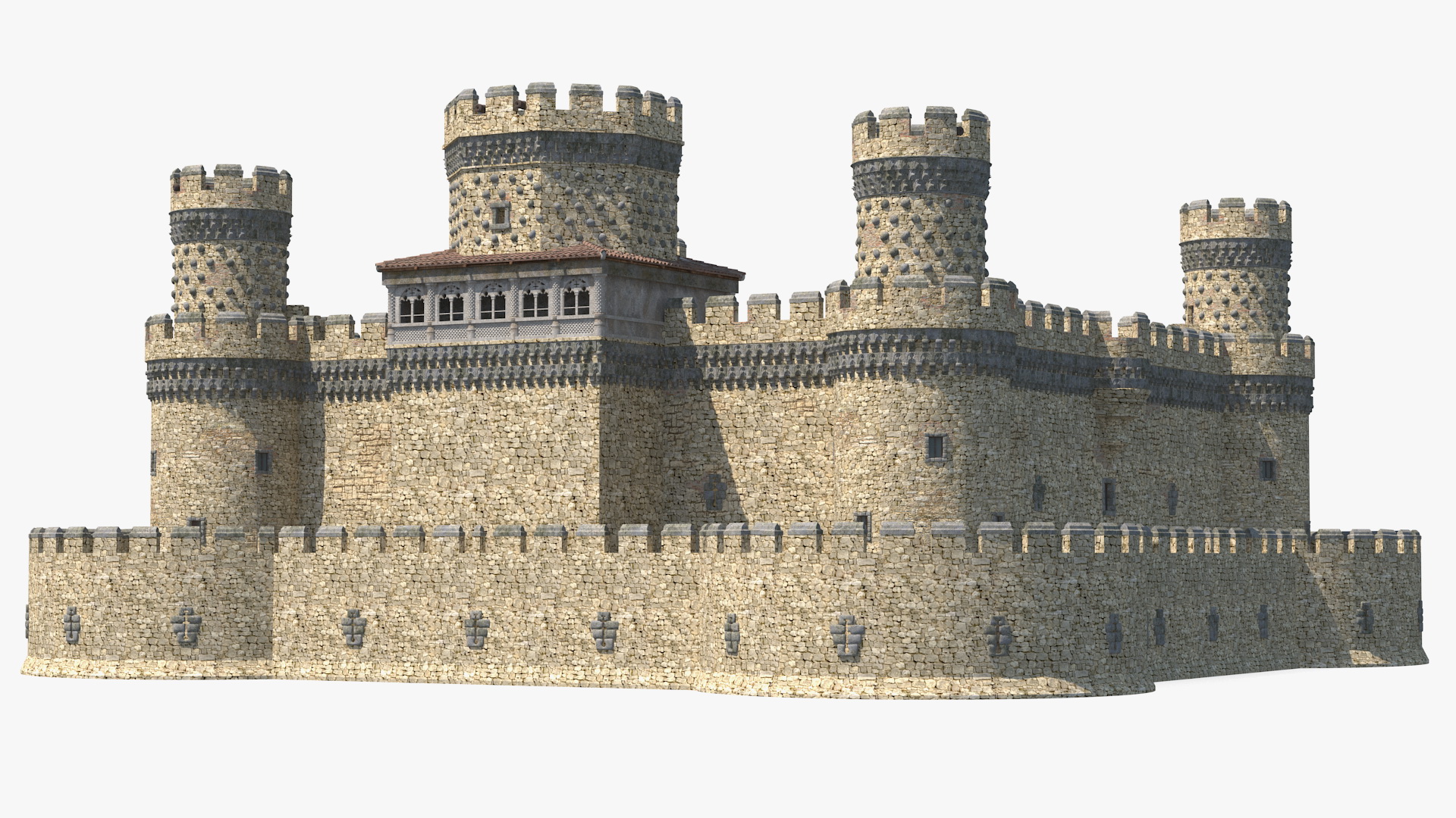 Medieval Castle Set 3D model