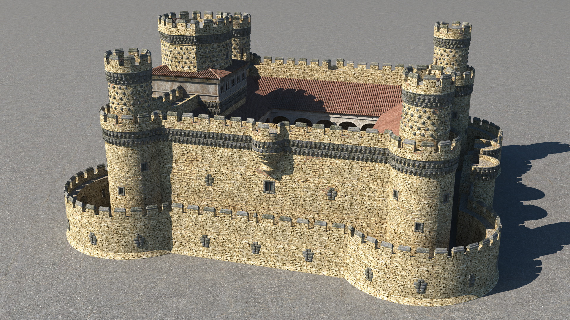 Medieval Castle Set 3D model