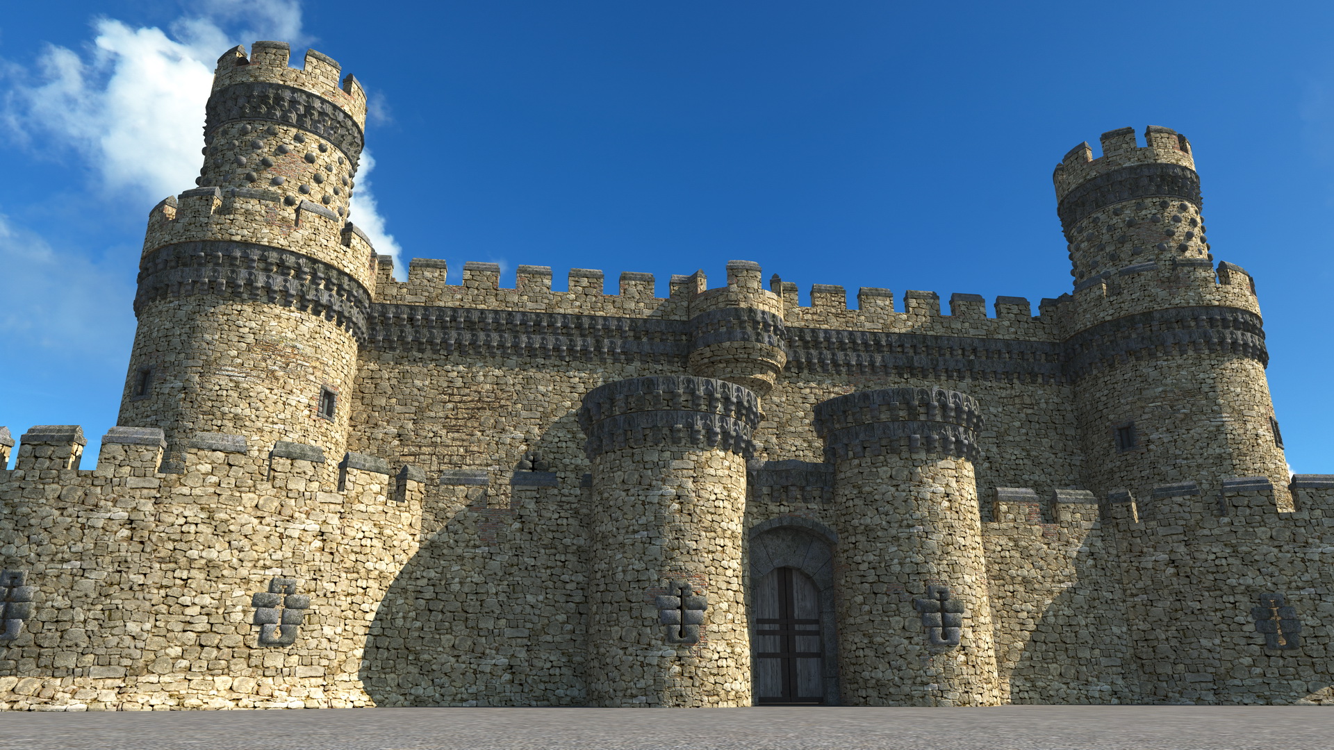 Medieval Castle Set 3D model
