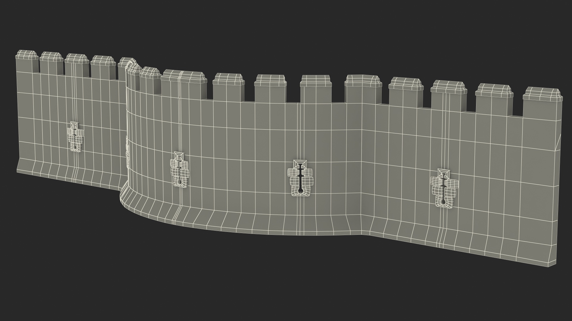 Medieval Castle Set 3D model