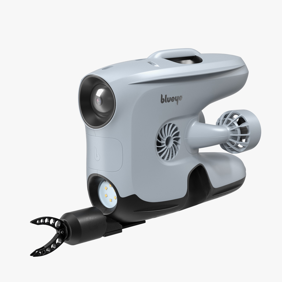 3D model Blueye X3 Underwater Drone with Gripper Rigged for Cinema 4D