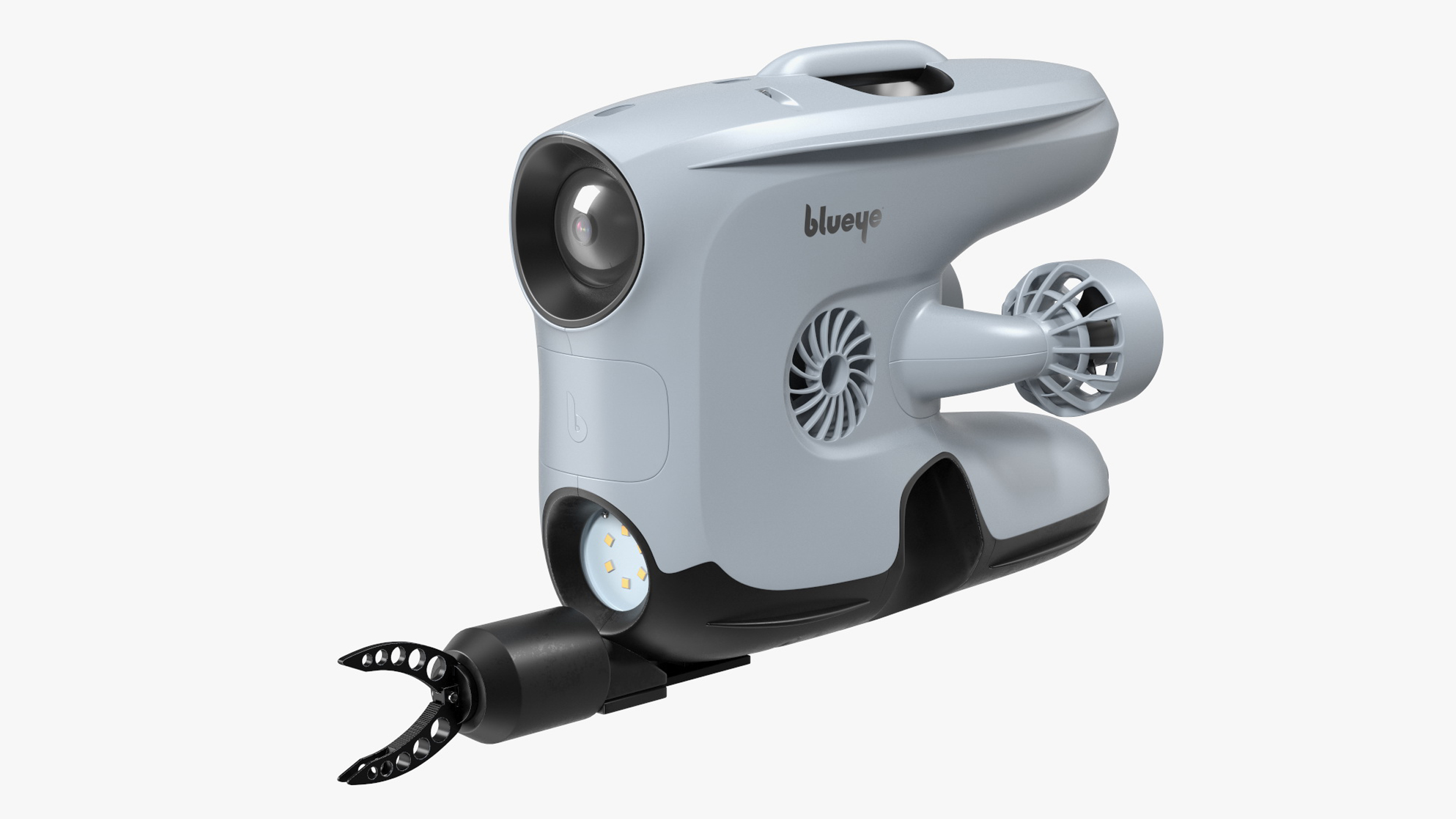 3D model Blueye X3 Underwater Drone with Gripper Rigged for Cinema 4D