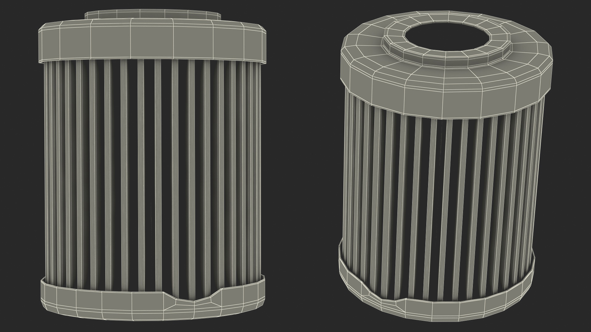 3D model Fuel Filter Paper Element