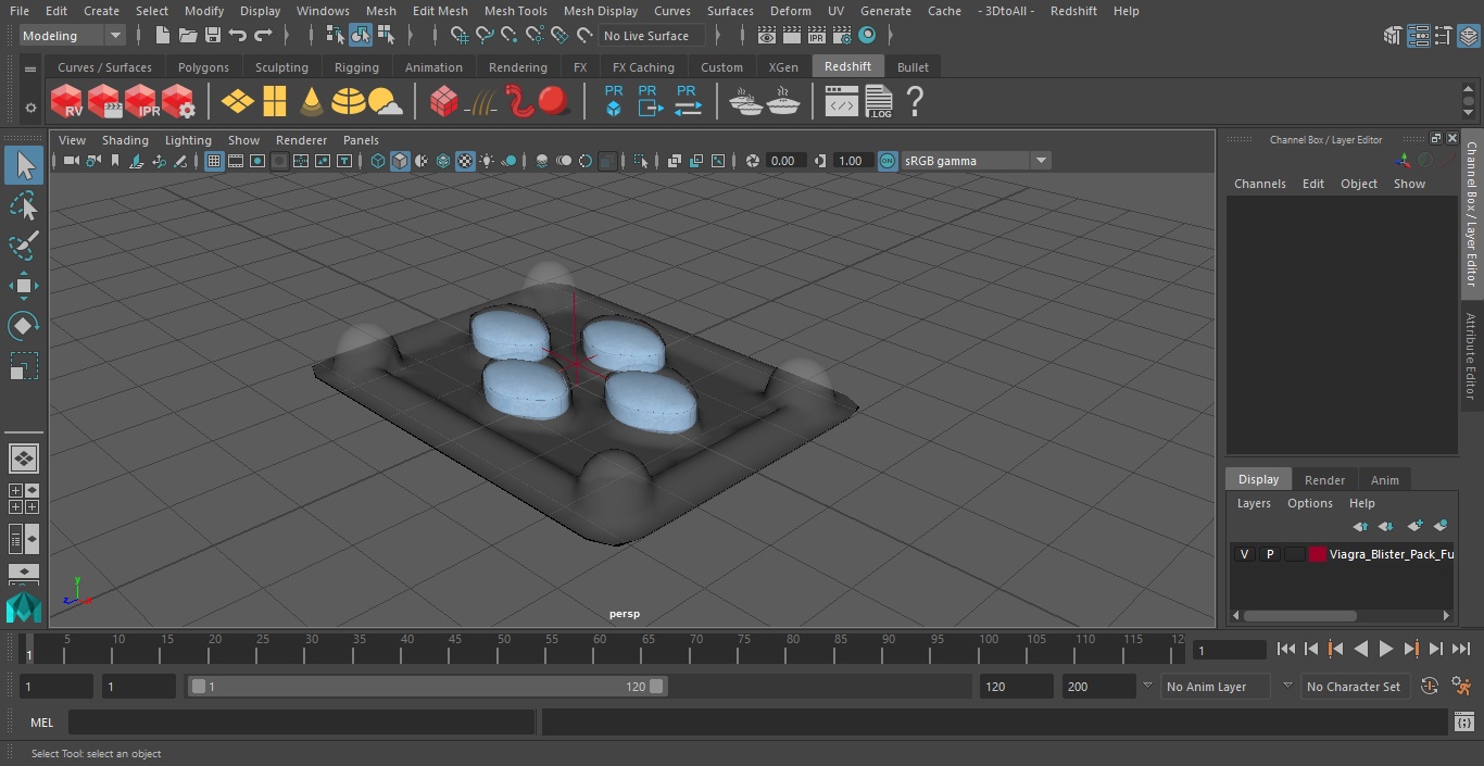 Viagra Blister Pack Full 3D model