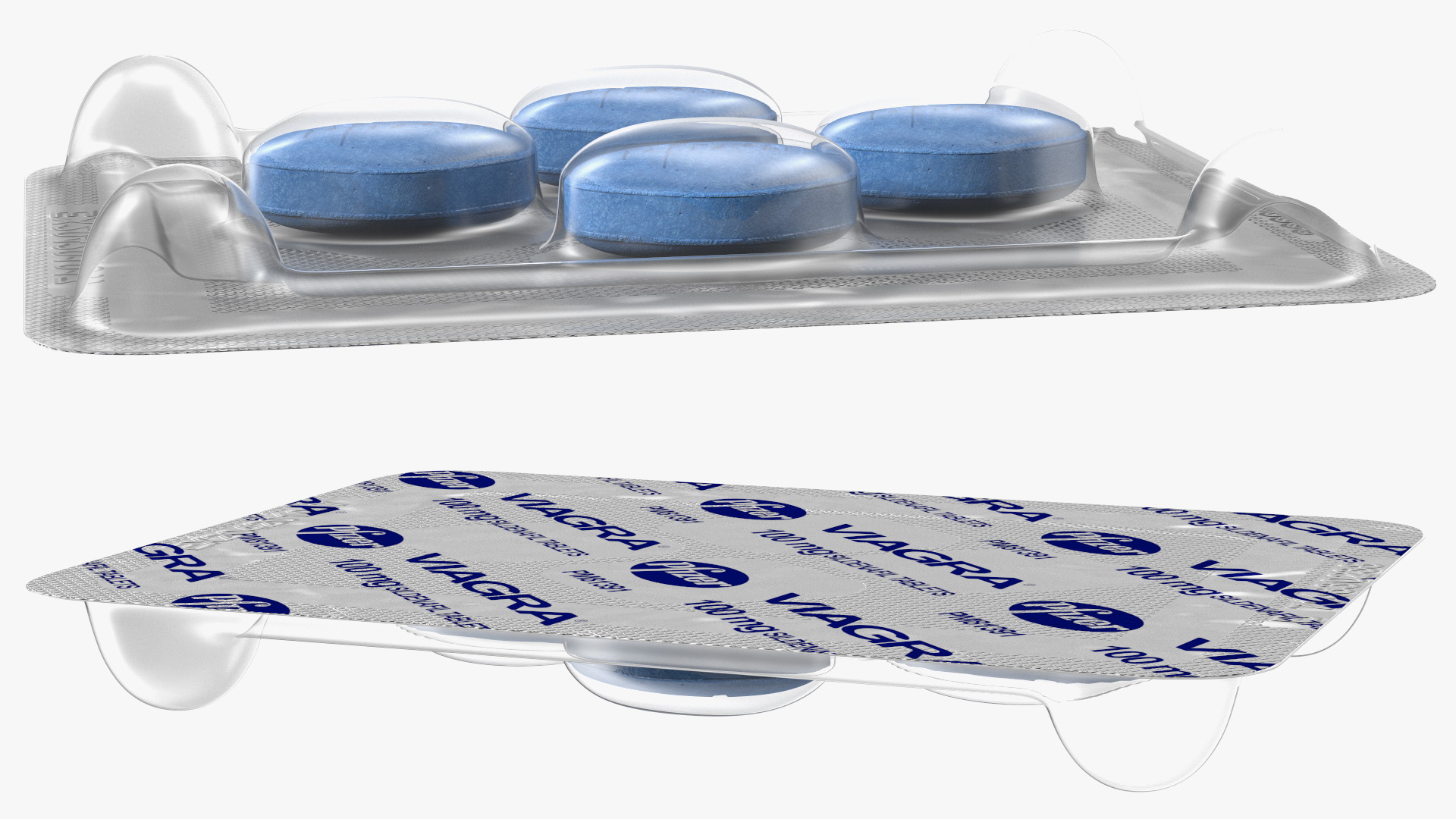 Viagra Blister Pack Full 3D model