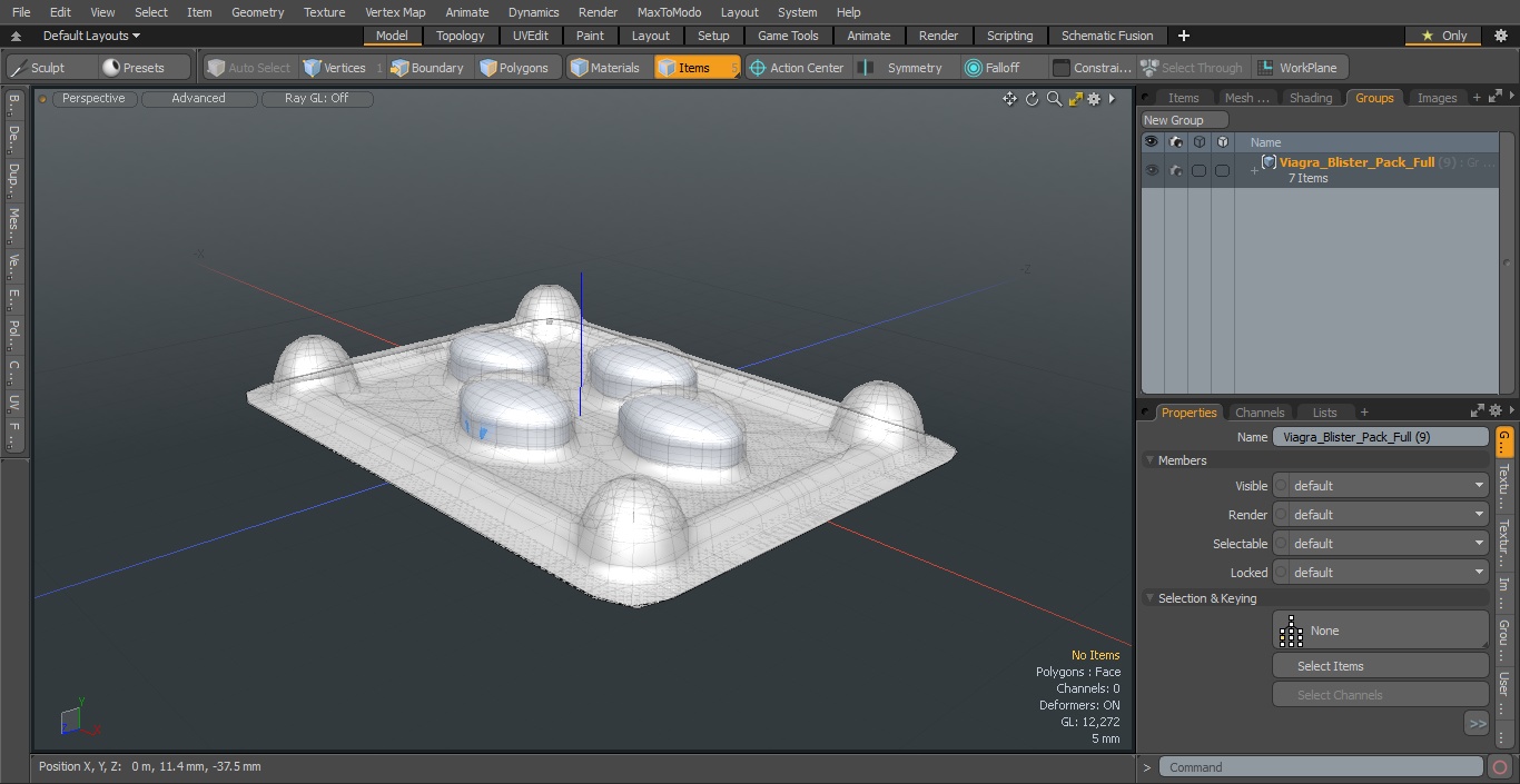 Viagra Blister Pack Full 3D model