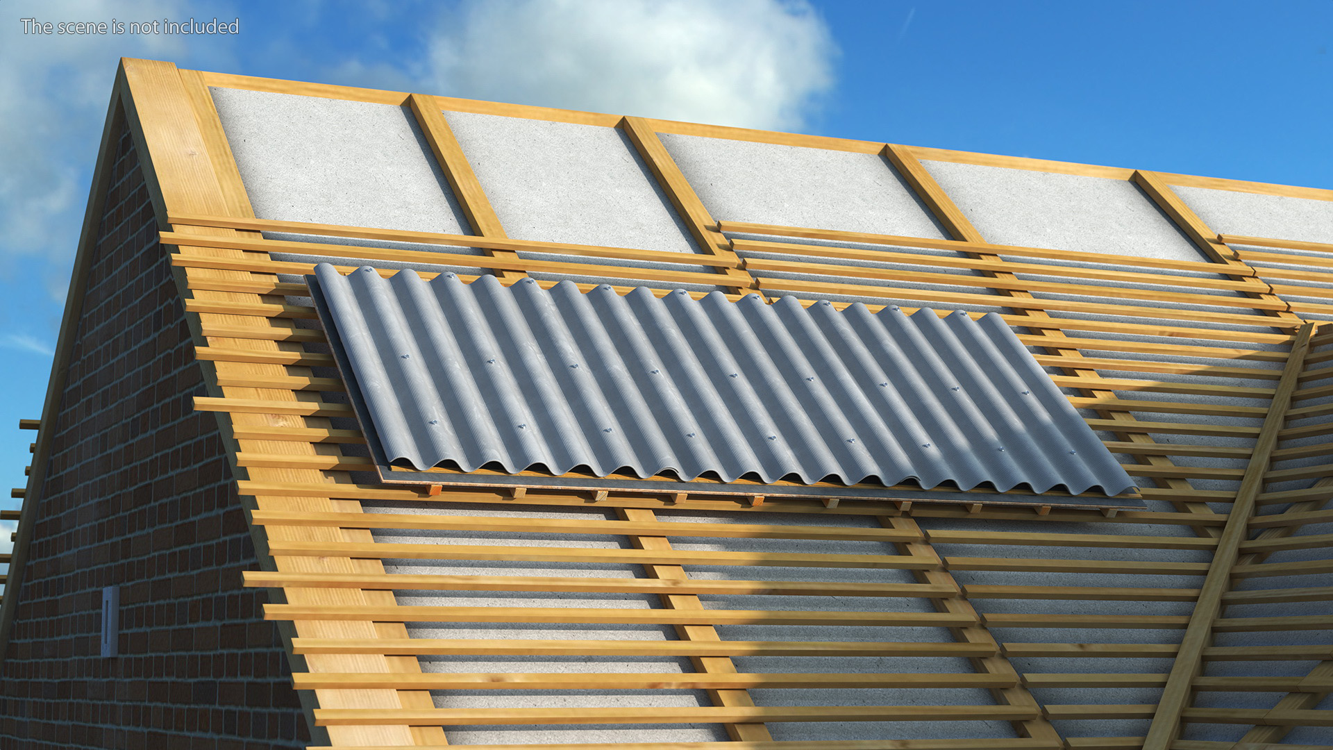 Asbestos Roof Slate 3D model