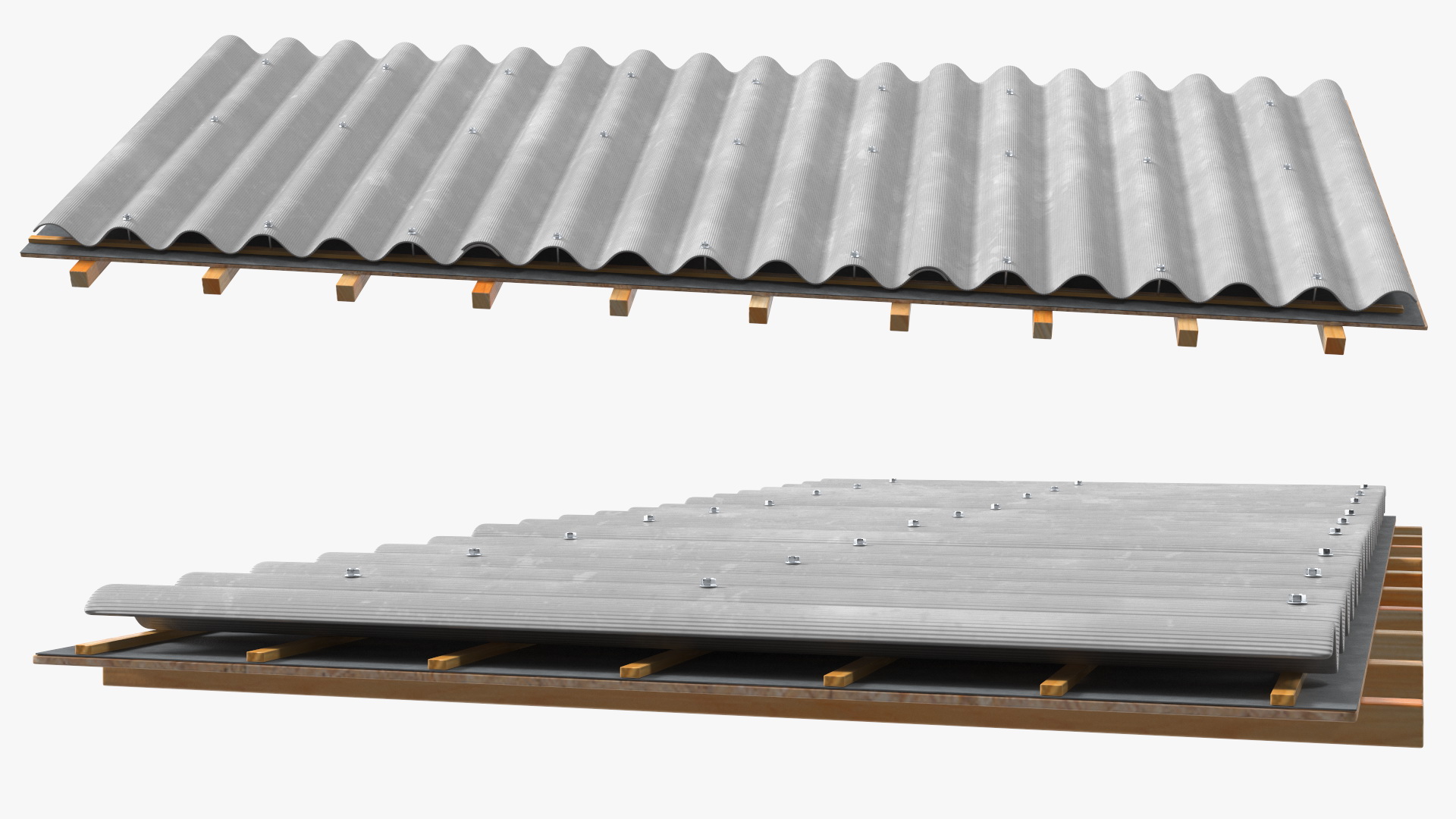 Asbestos Roof Slate 3D model