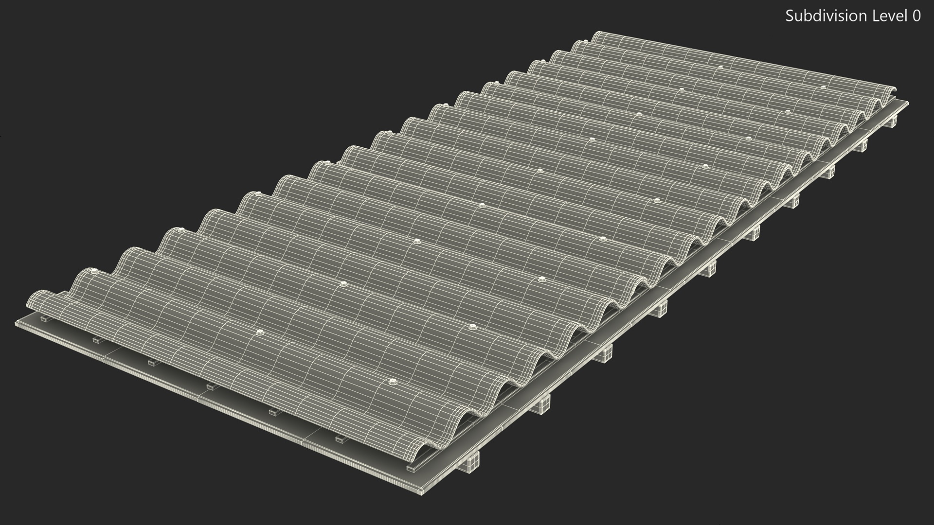 Asbestos Roof Slate 3D model