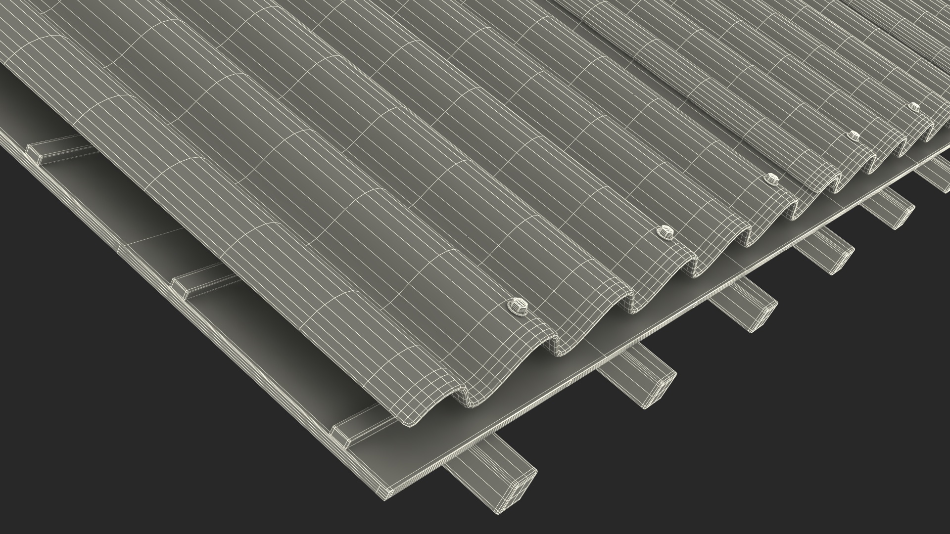 Asbestos Roof Slate 3D model