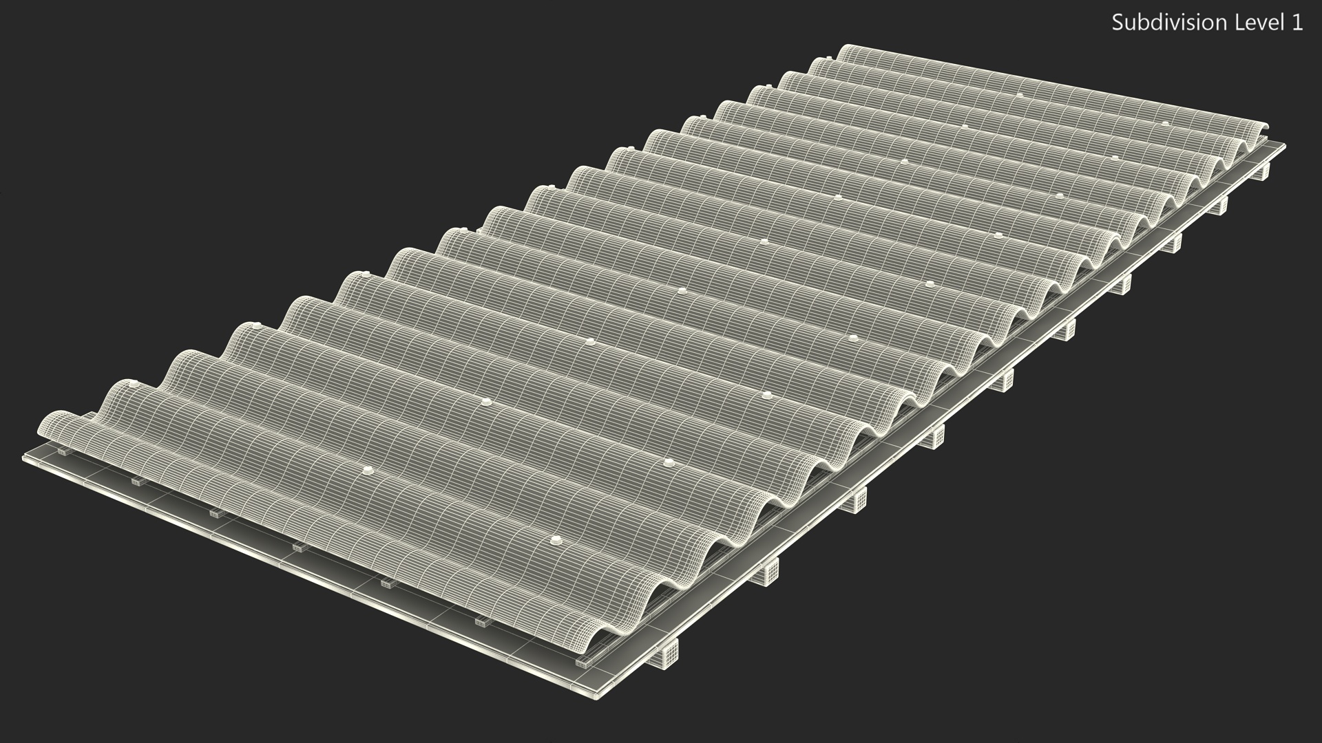Asbestos Roof Slate 3D model