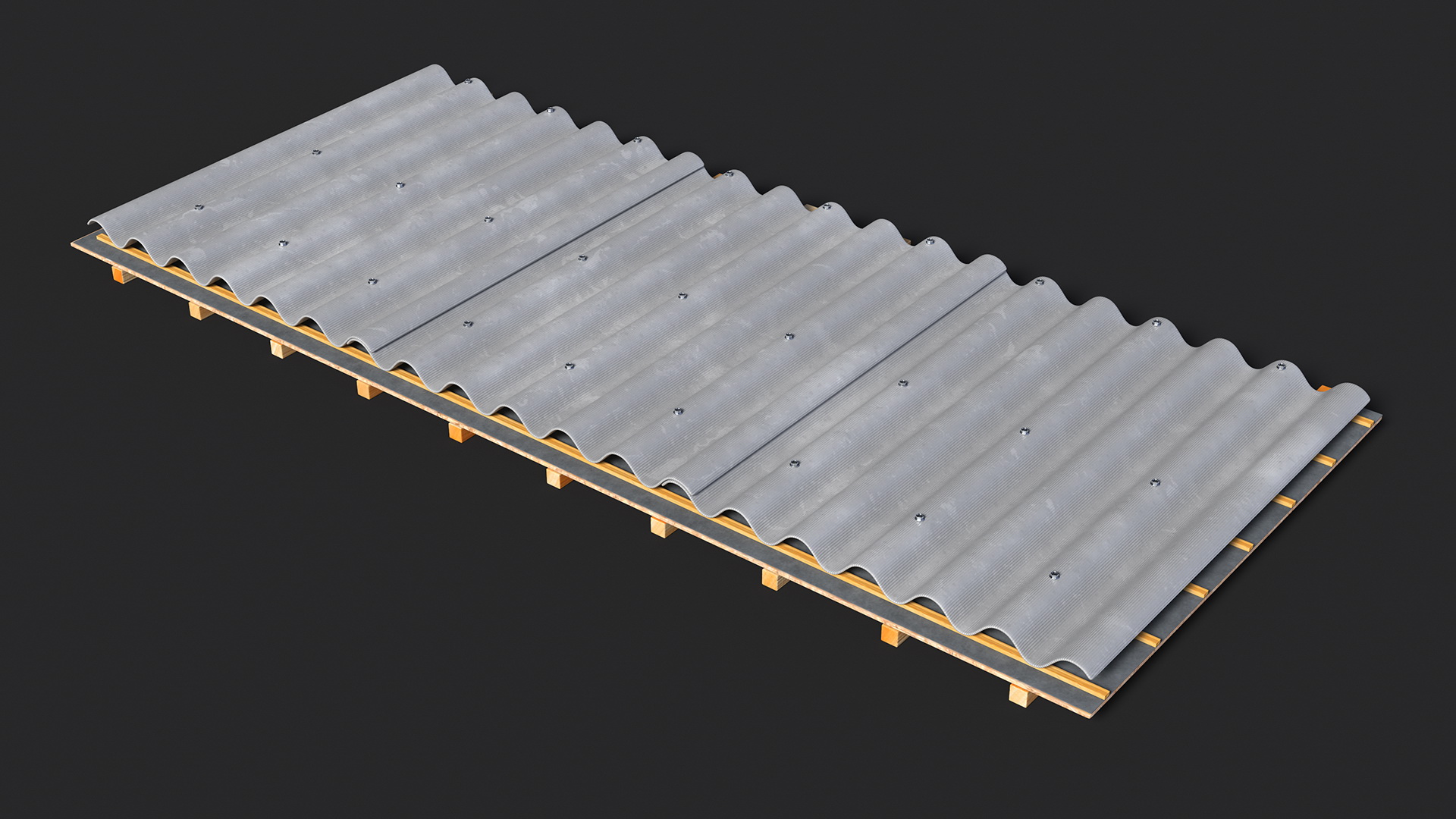 Asbestos Roof Slate 3D model