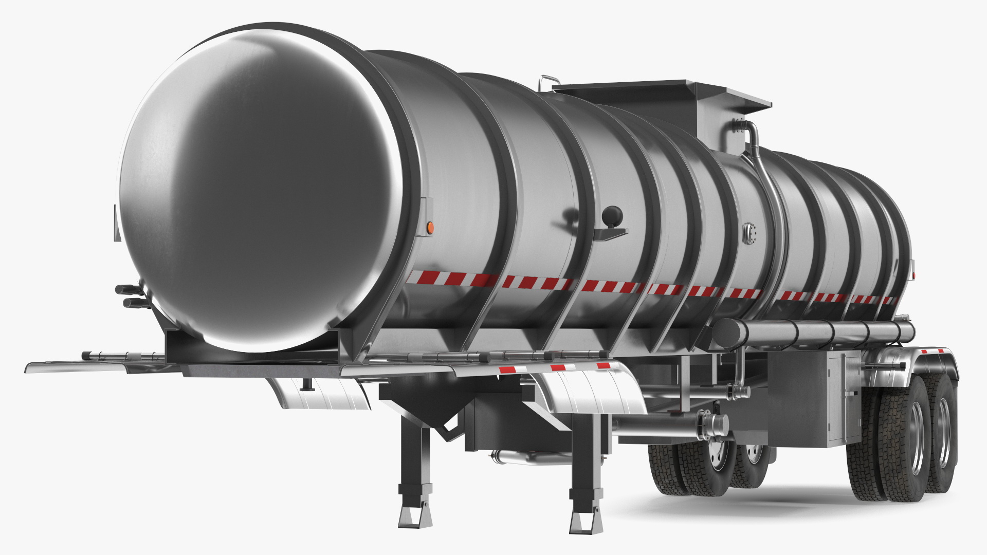 3D Food Grade Tank Trailer model