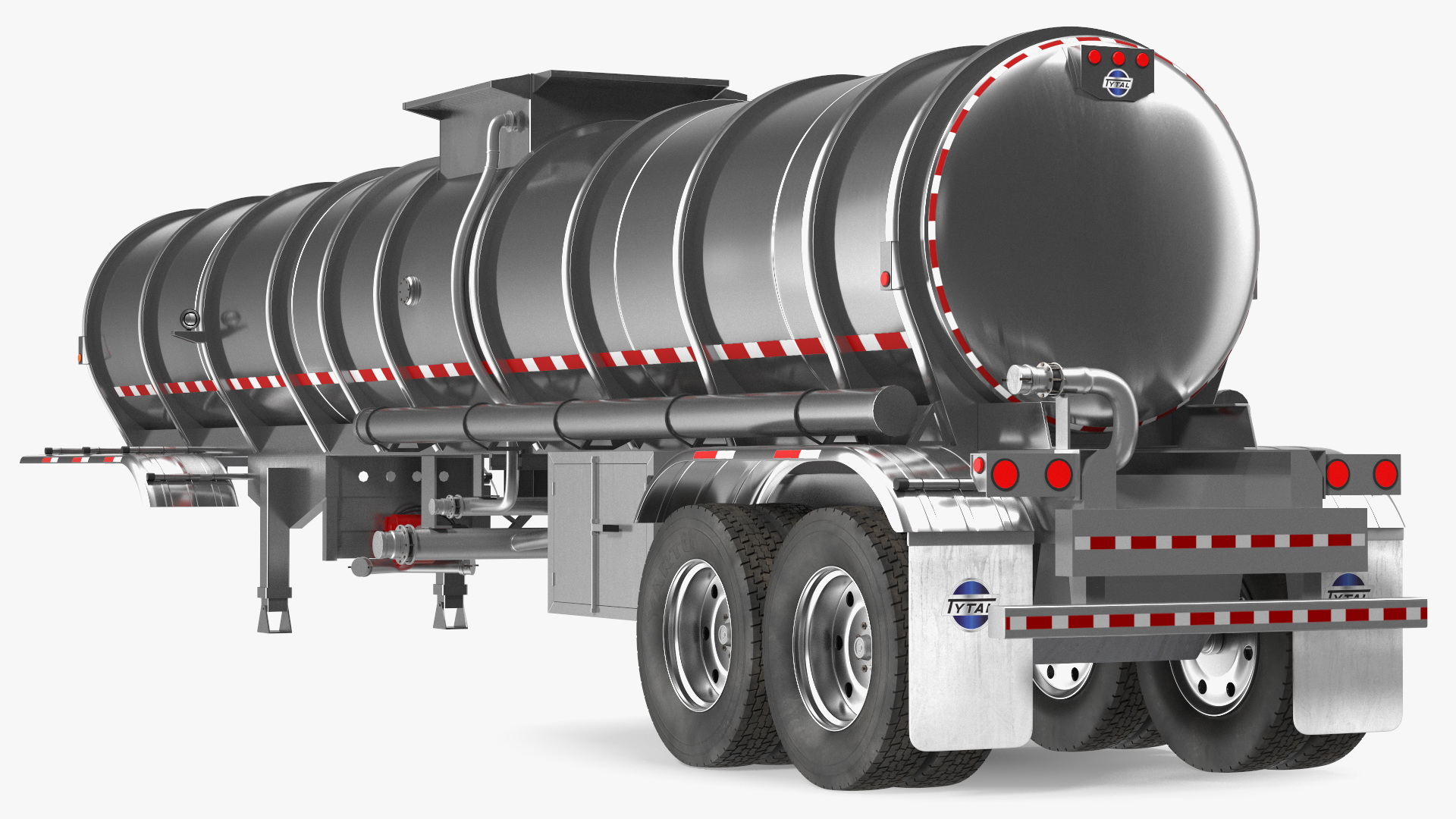 3D Food Grade Tank Trailer model