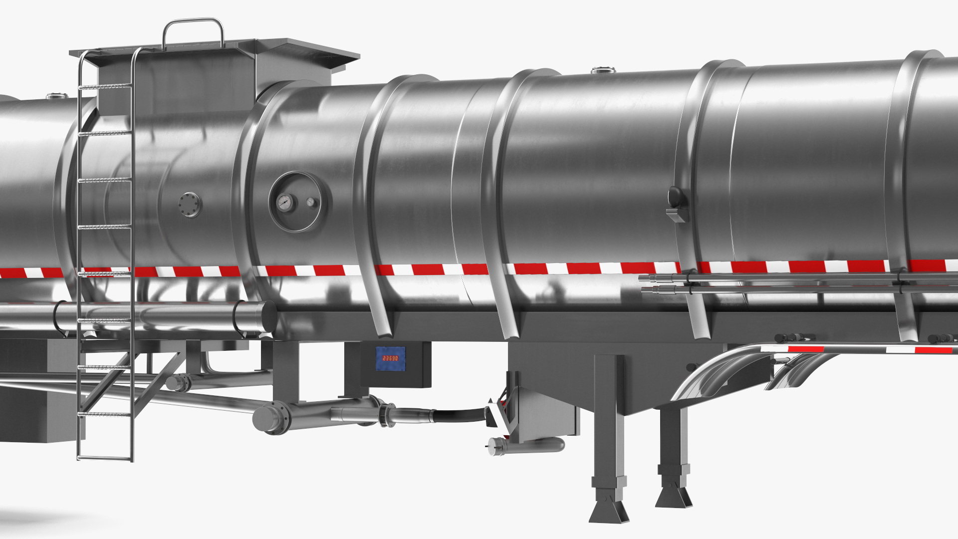 3D Food Grade Tank Trailer model