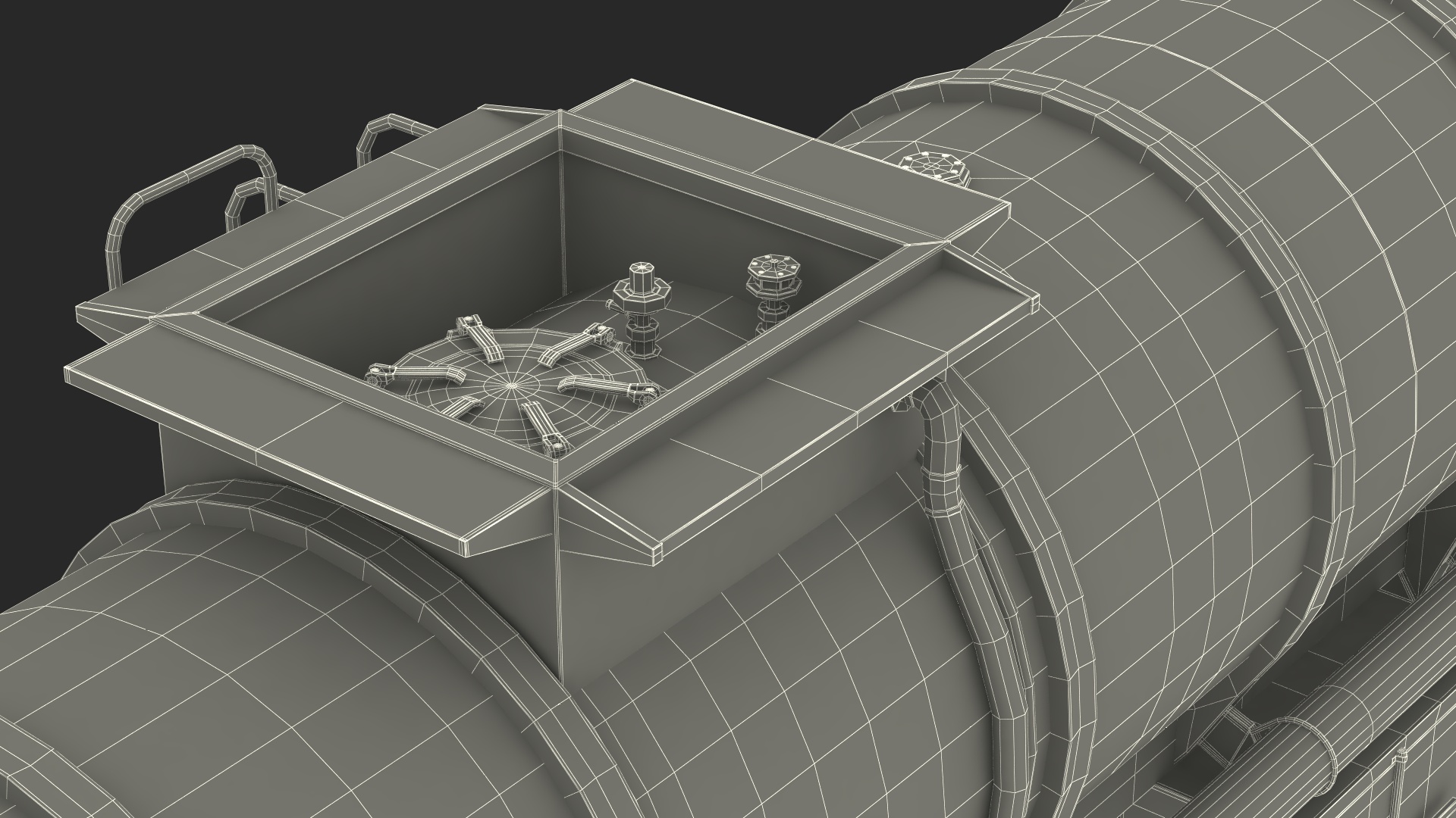 3D Food Grade Tank Trailer model