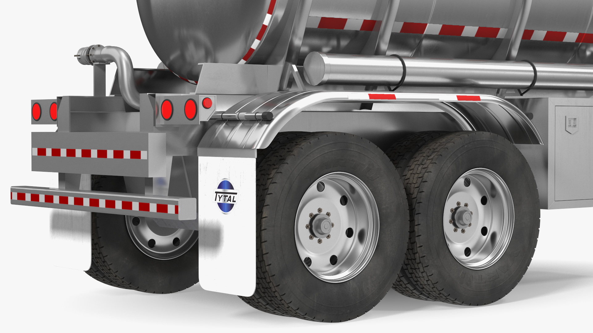 3D Food Grade Tank Trailer model
