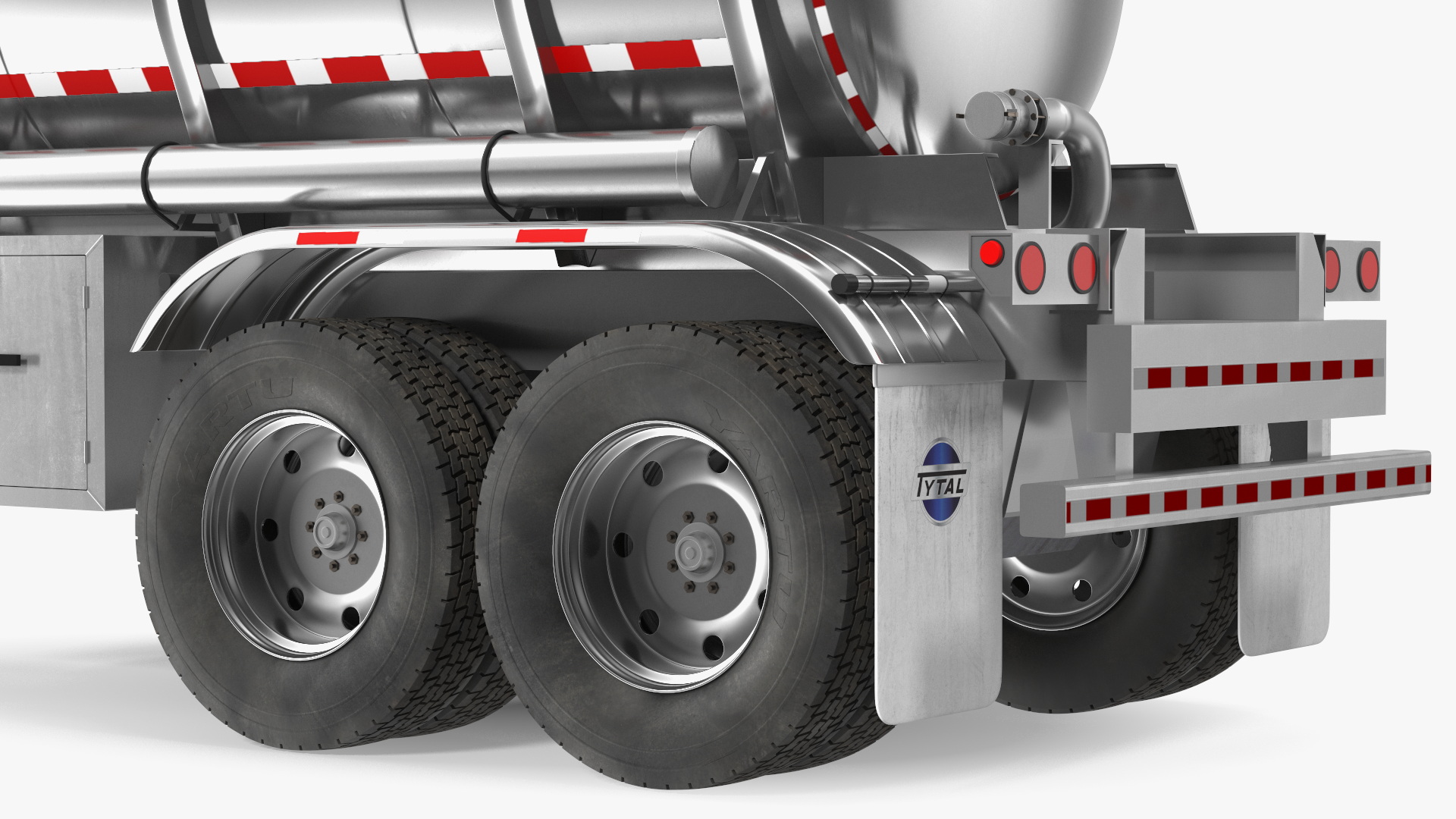 3D Food Grade Tank Trailer model