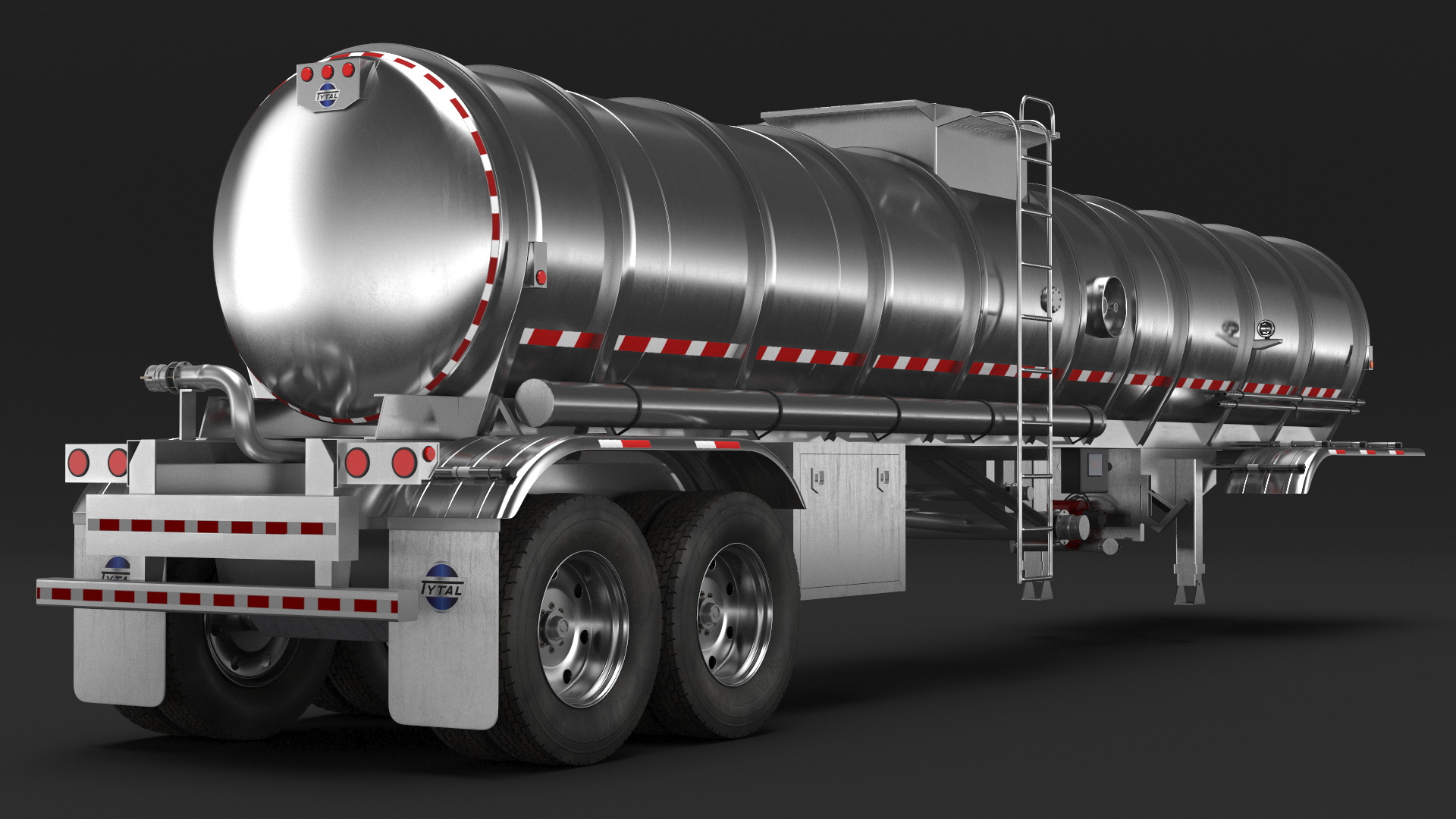 3D Food Grade Tank Trailer model