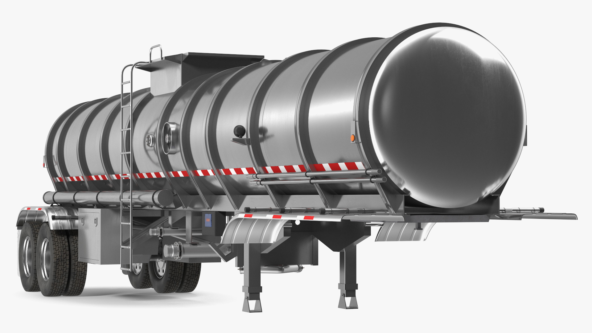 3D Food Grade Tank Trailer model