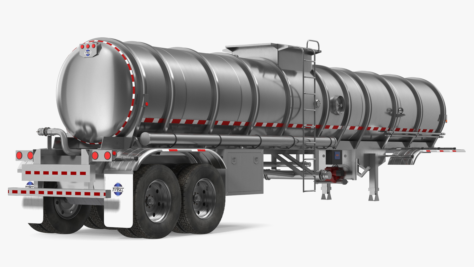 3D Food Grade Tank Trailer model