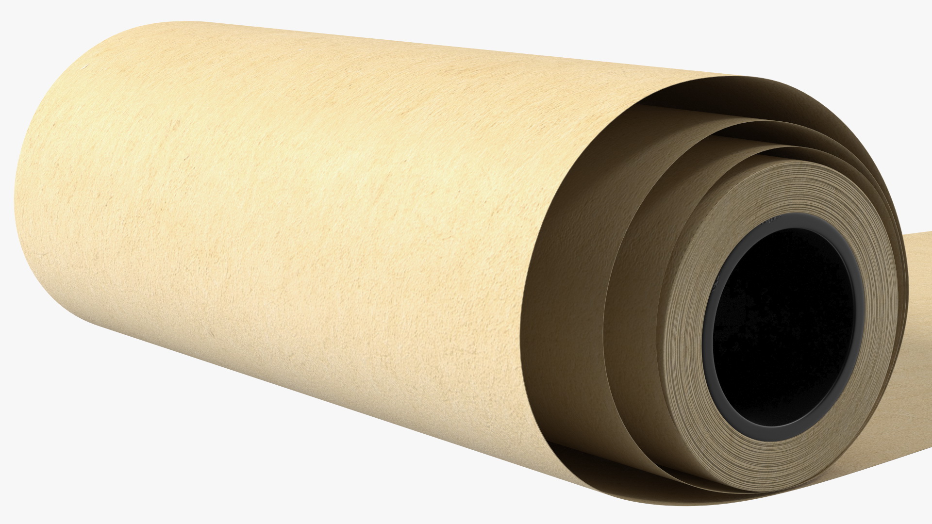 3D model Wrapping Paper in a Roll Kraft