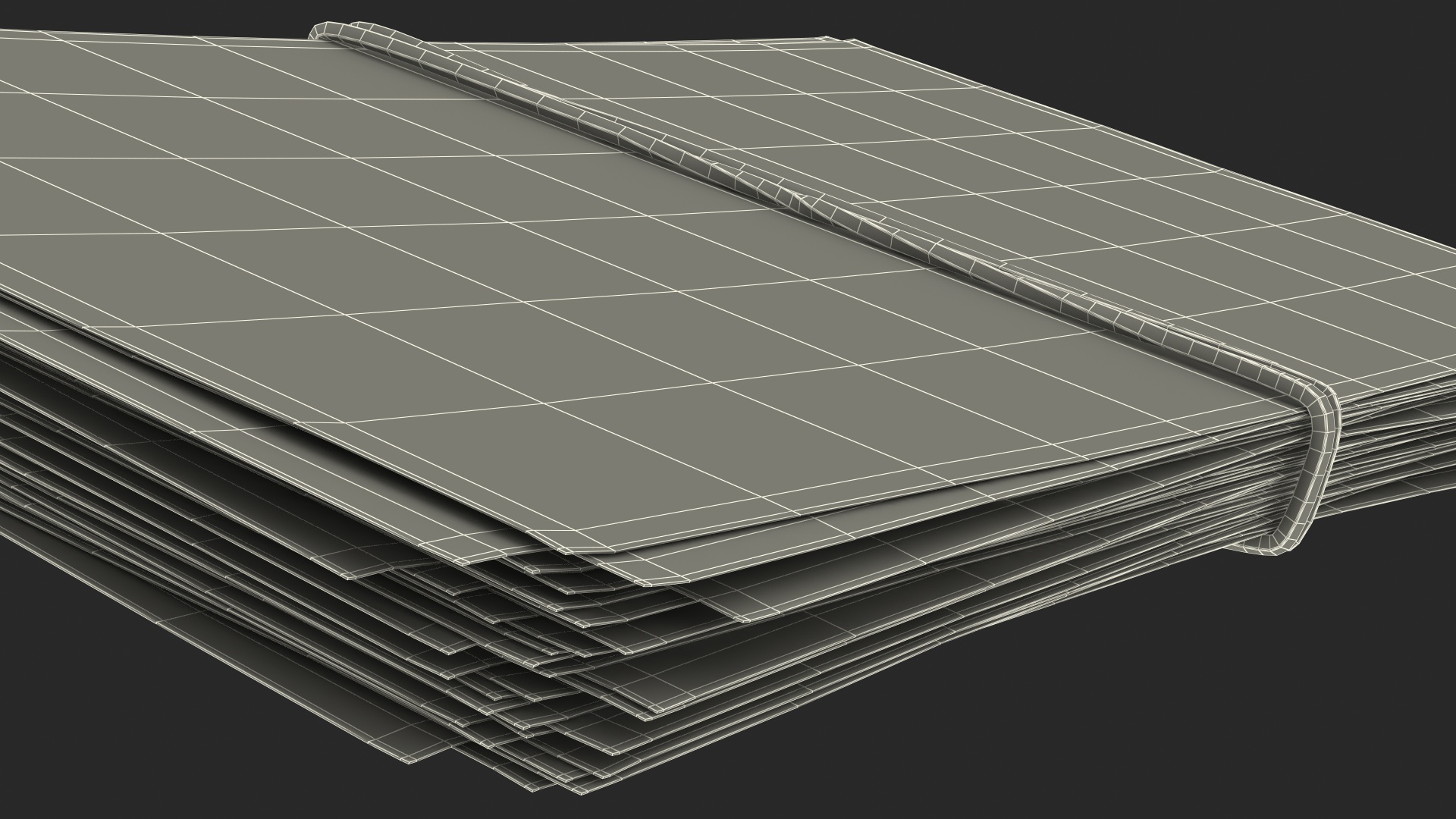 Bundle of 500 Euro Banknotes Bills 3D model