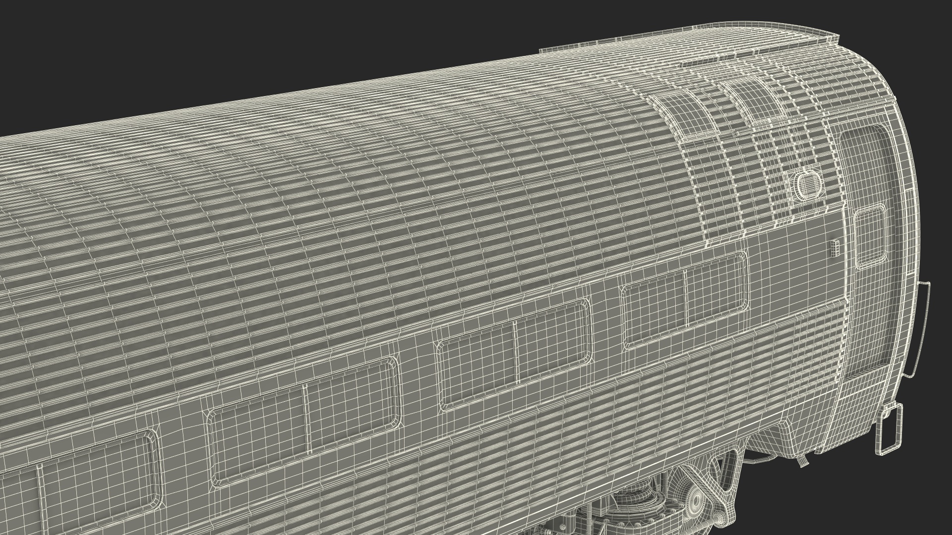 Railway Passenger Train Car Amtrak 3D model