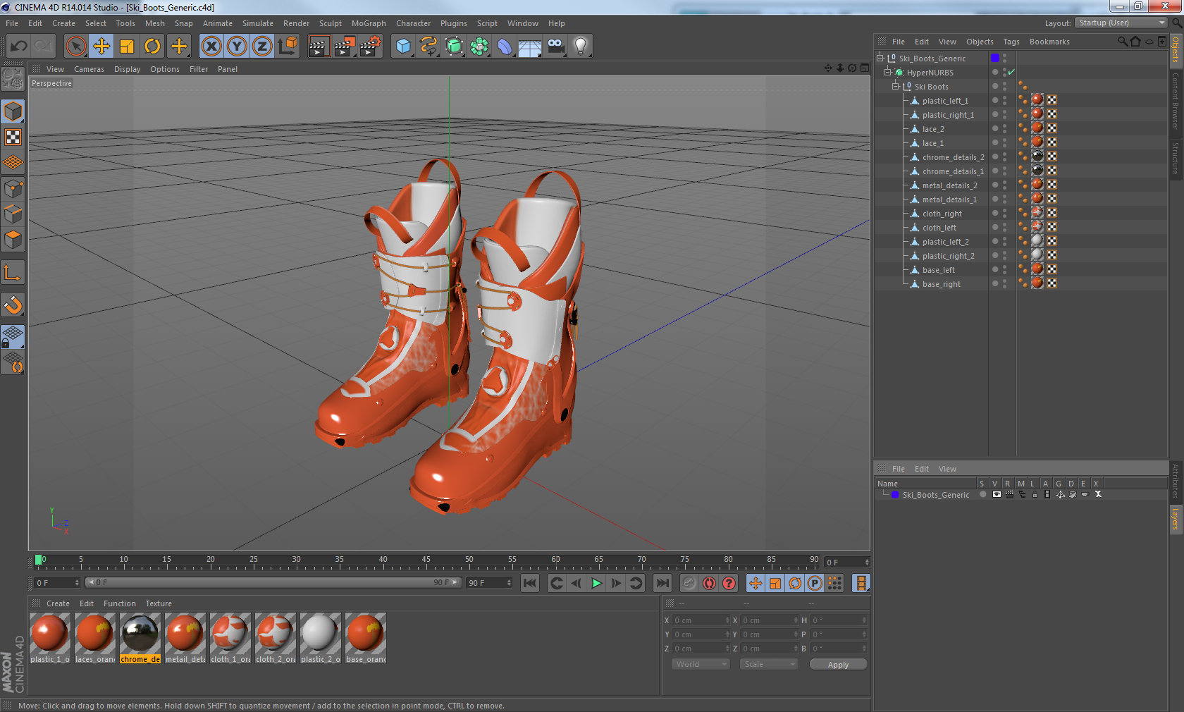 Ski Boots Generic 3D