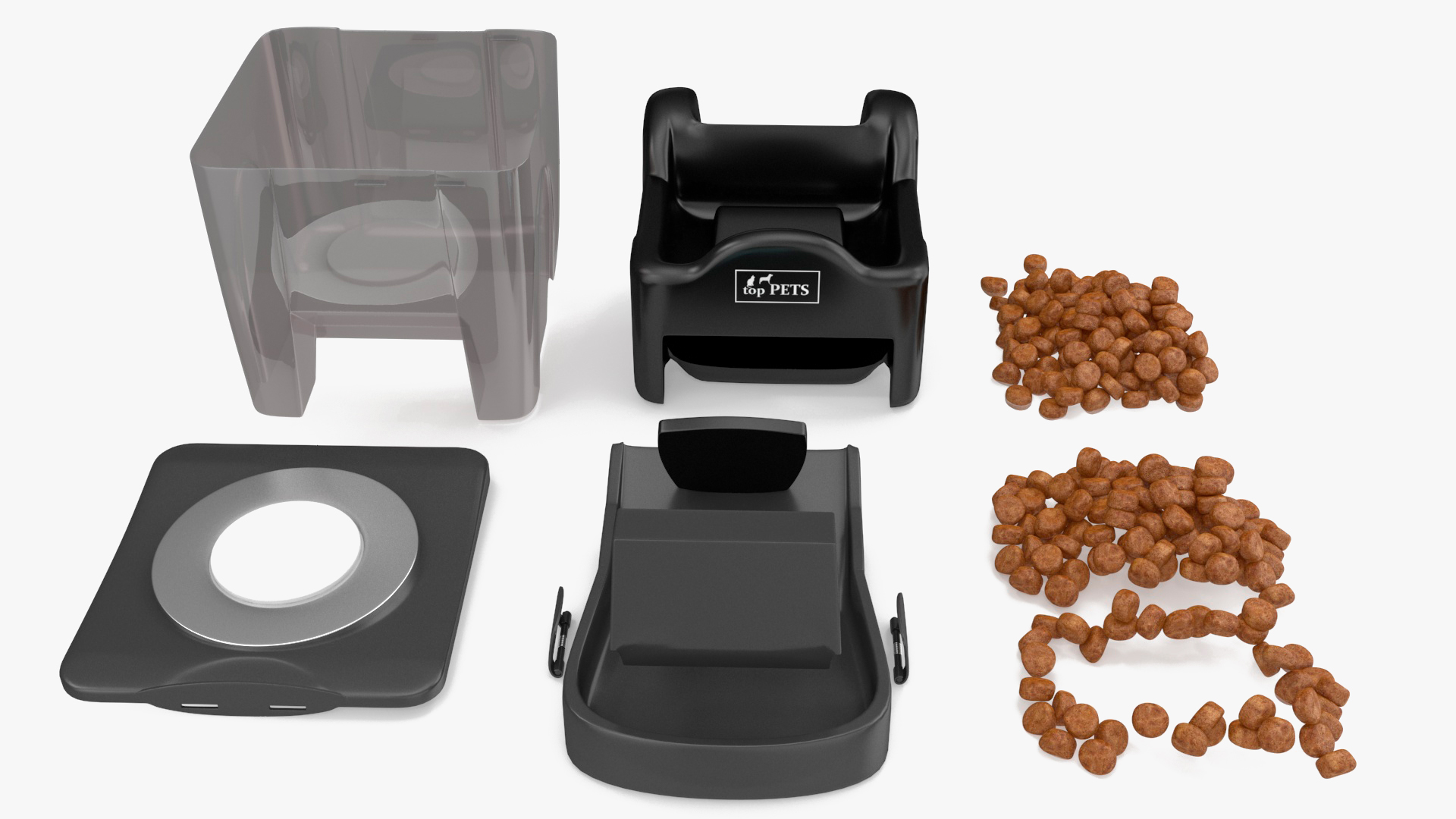Pet Dry Food Dispenser 3D