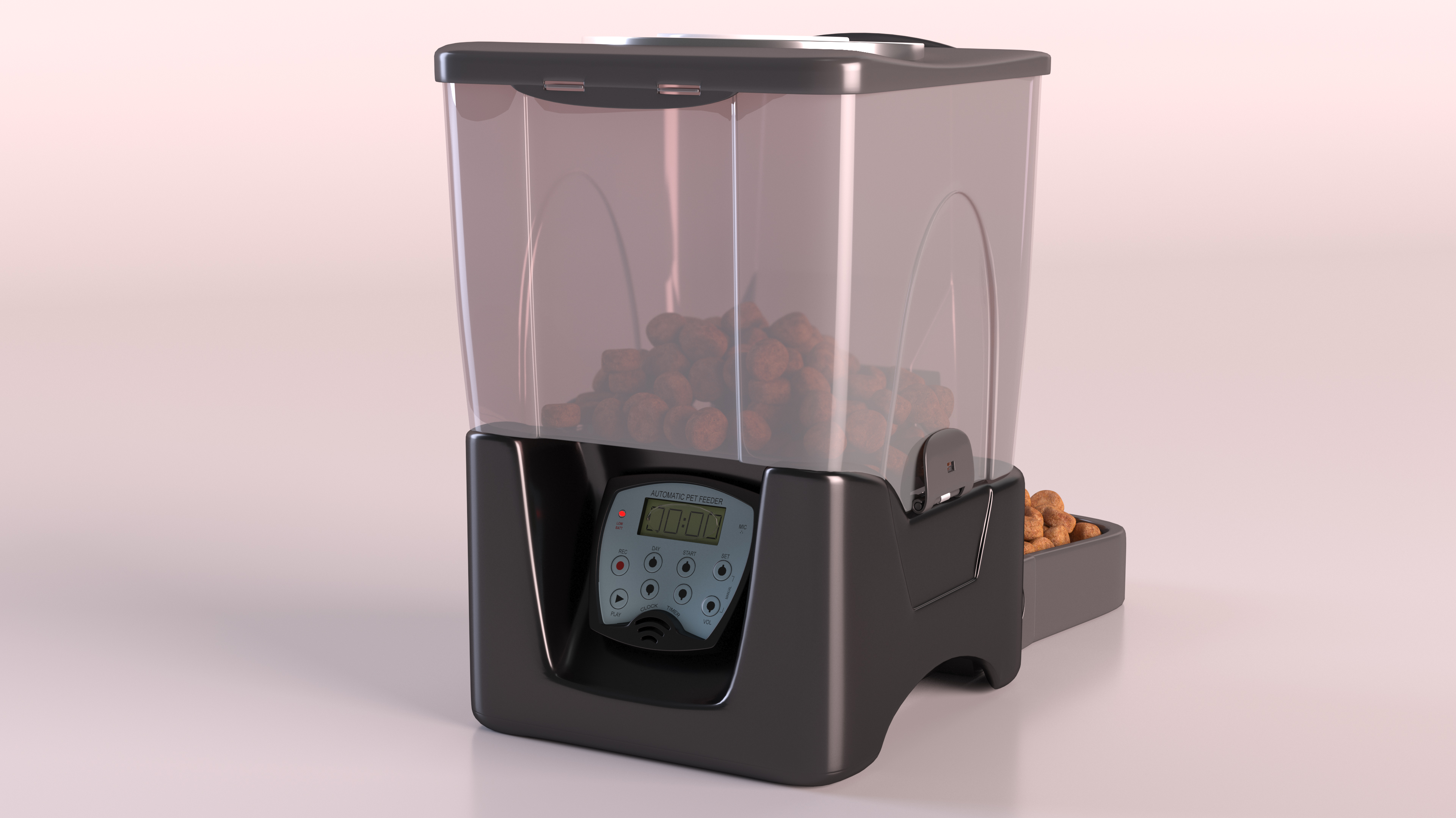 Pet Dry Food Dispenser 3D