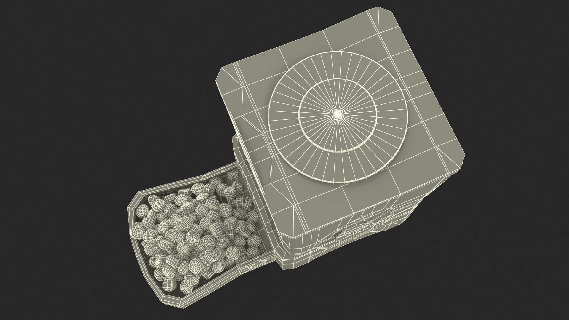 Pet Dry Food Dispenser 3D