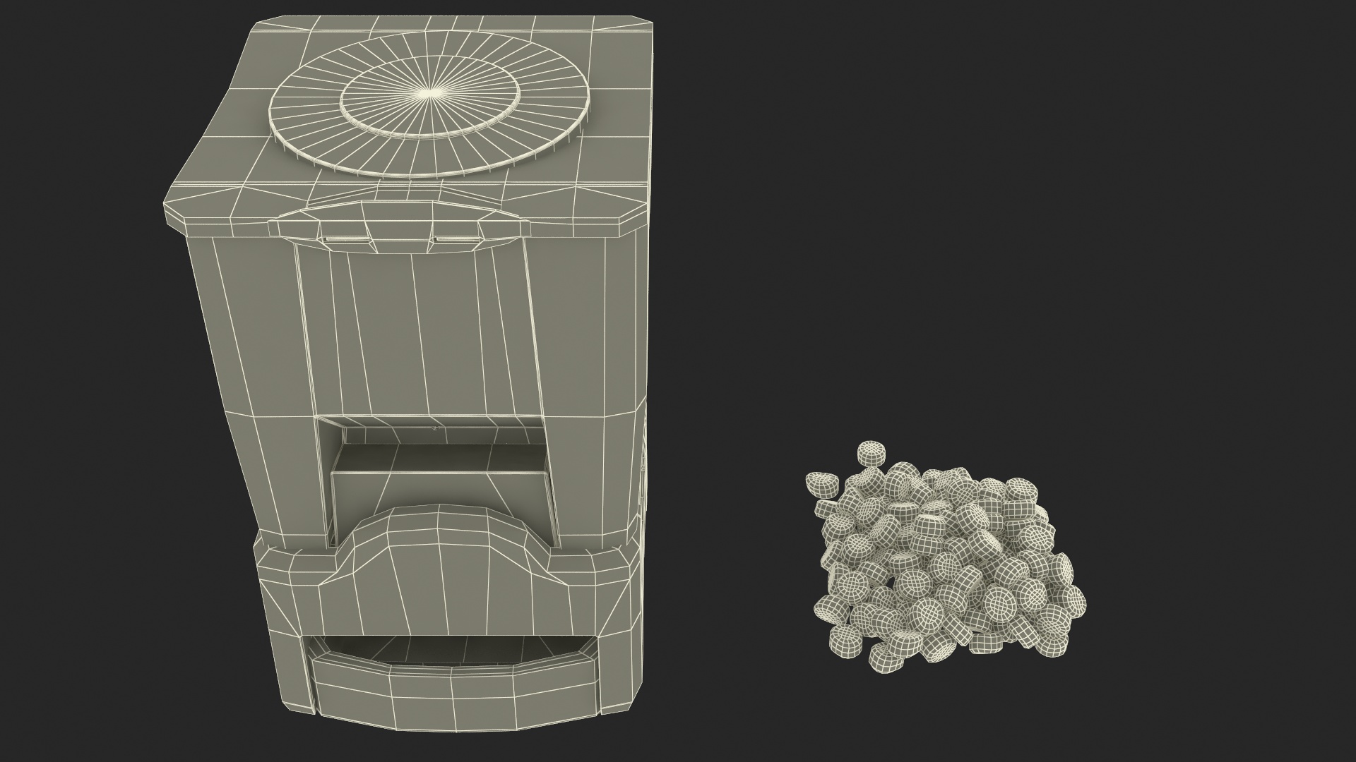Pet Dry Food Dispenser 3D
