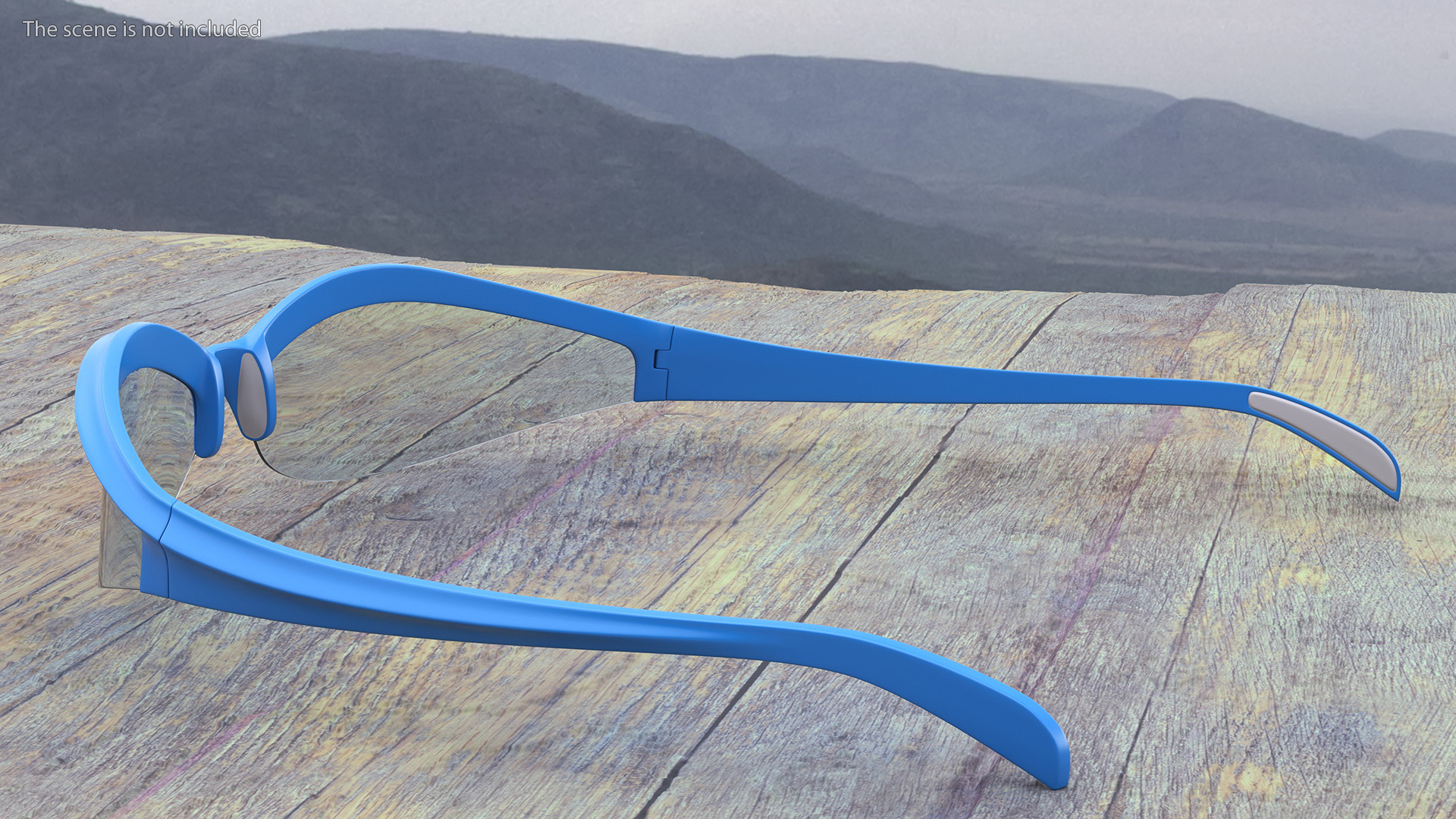 Sport Polarized Cycling Sunglasses Blue 3D model