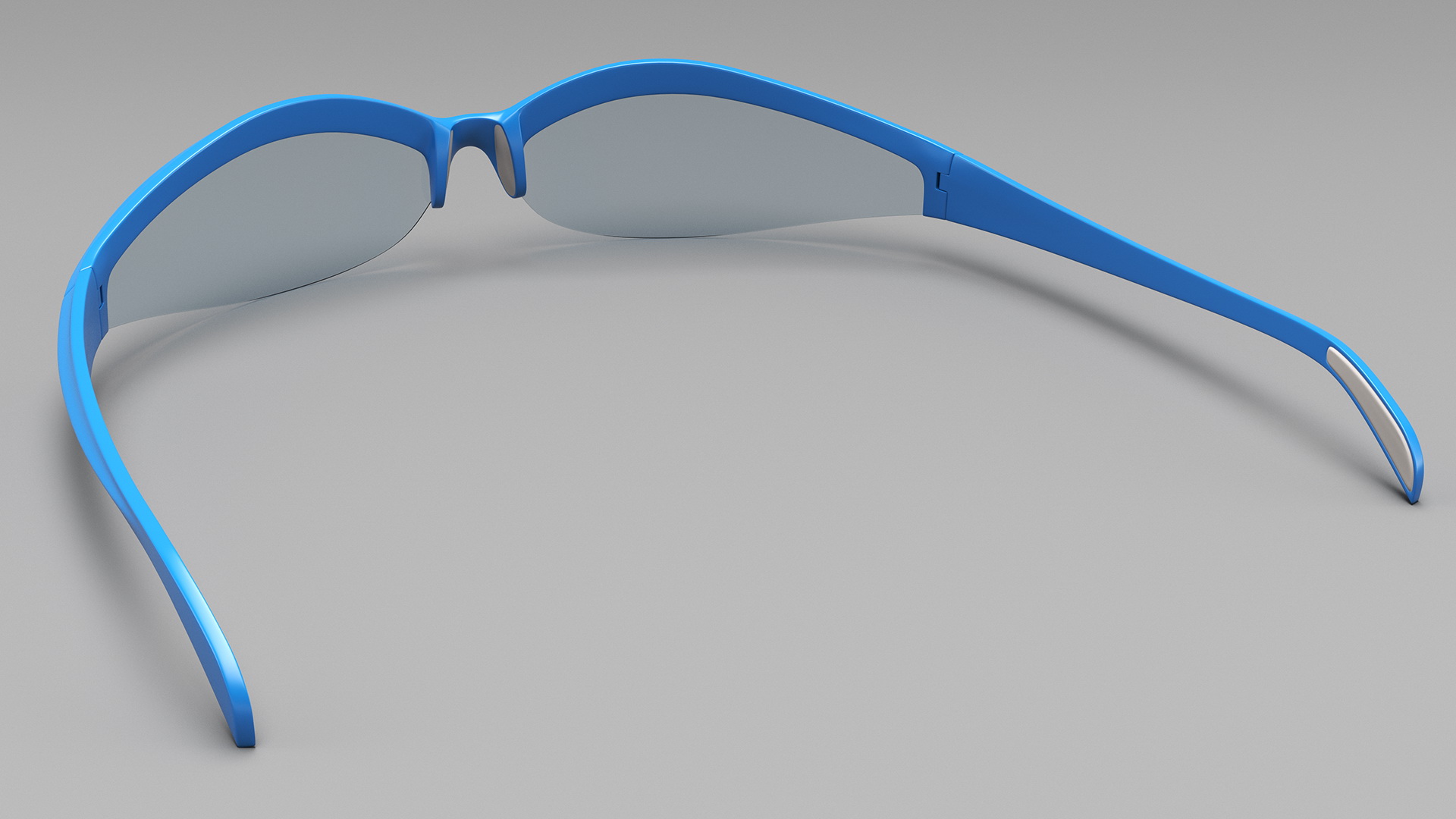 Sport Polarized Cycling Sunglasses Blue 3D model