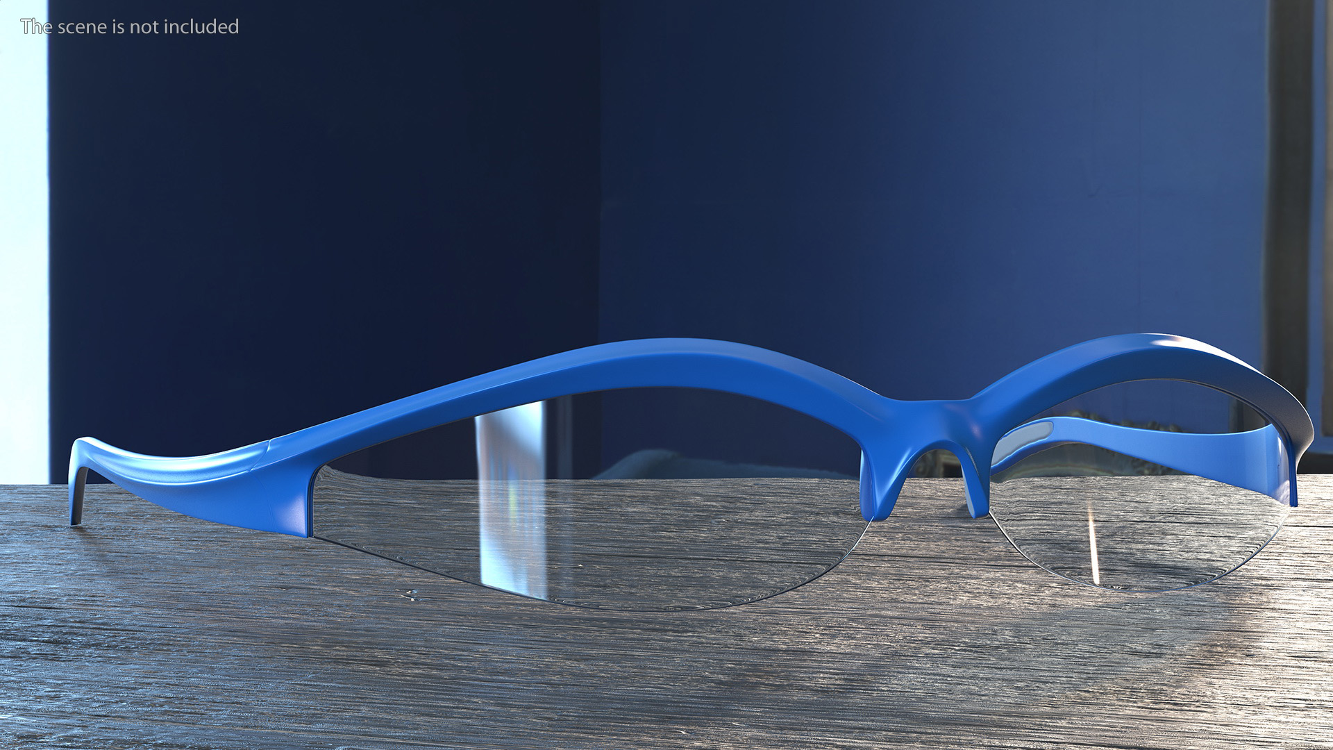 Sport Polarized Cycling Sunglasses Blue 3D model